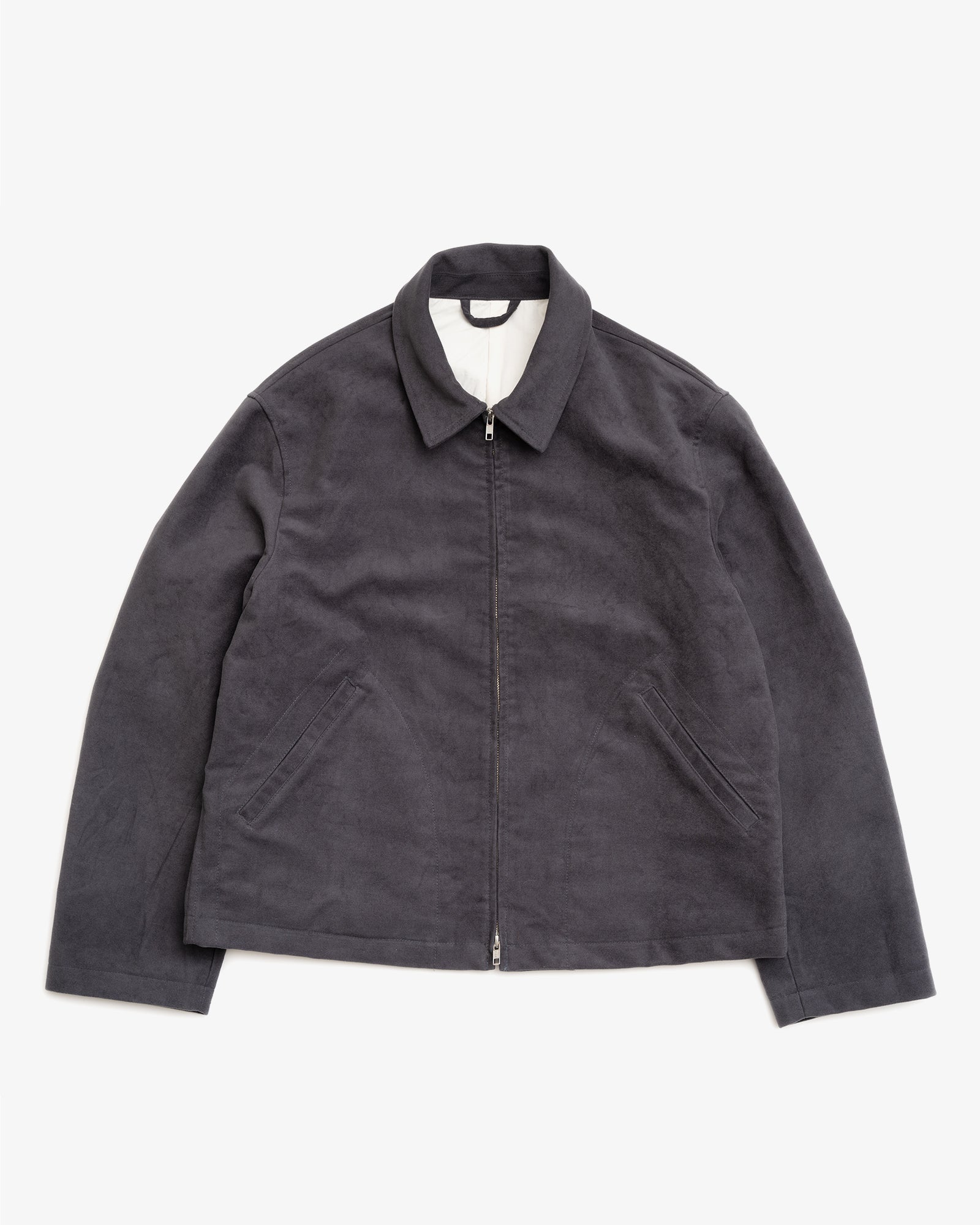 Muleskins ダークグレー カジュアルジャケット SITE JACKET - GREY COTTON MOLESKIN – James Coward