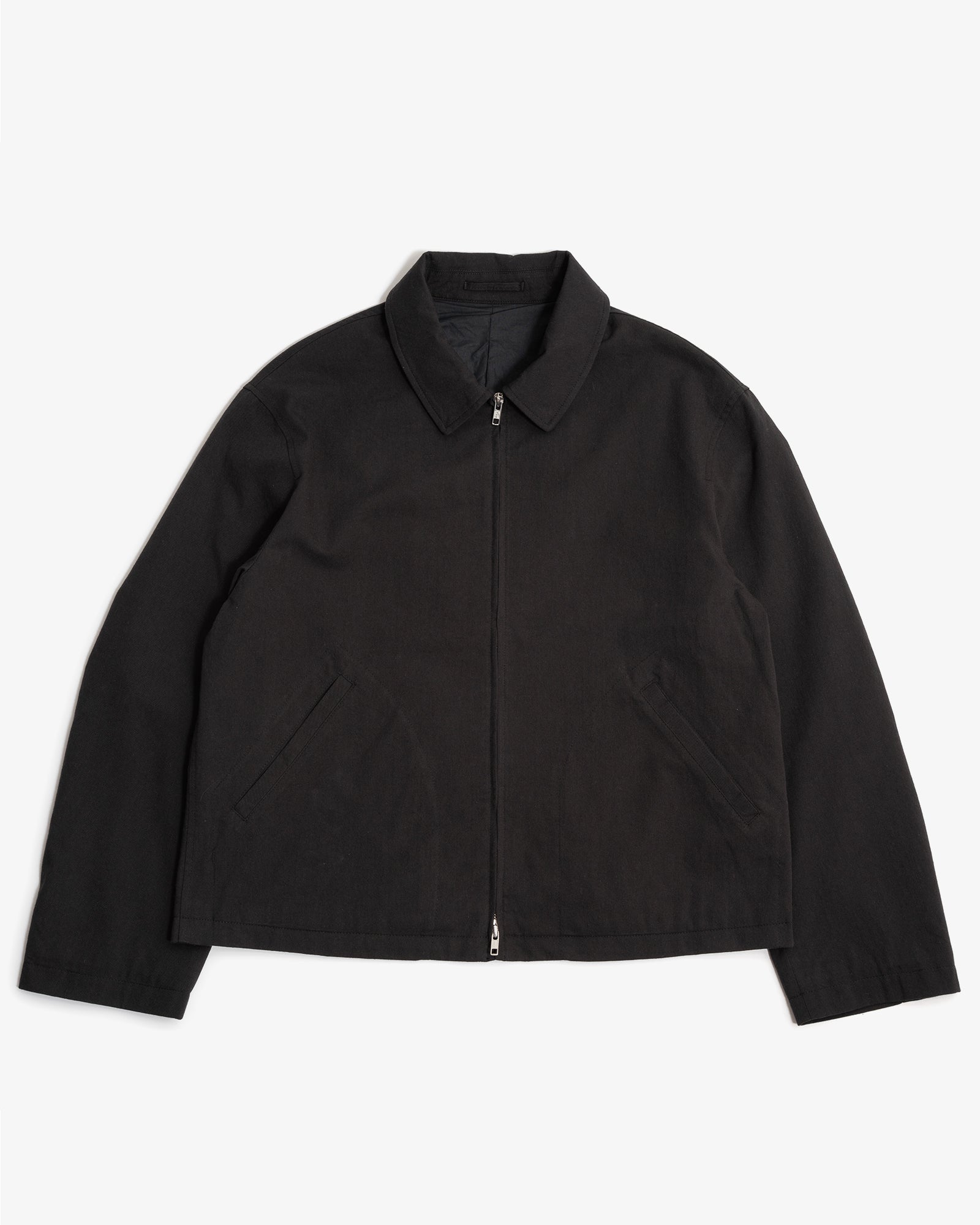SITE JACKET - CHARCOAL COTTON/WOOL TWILL – James Coward