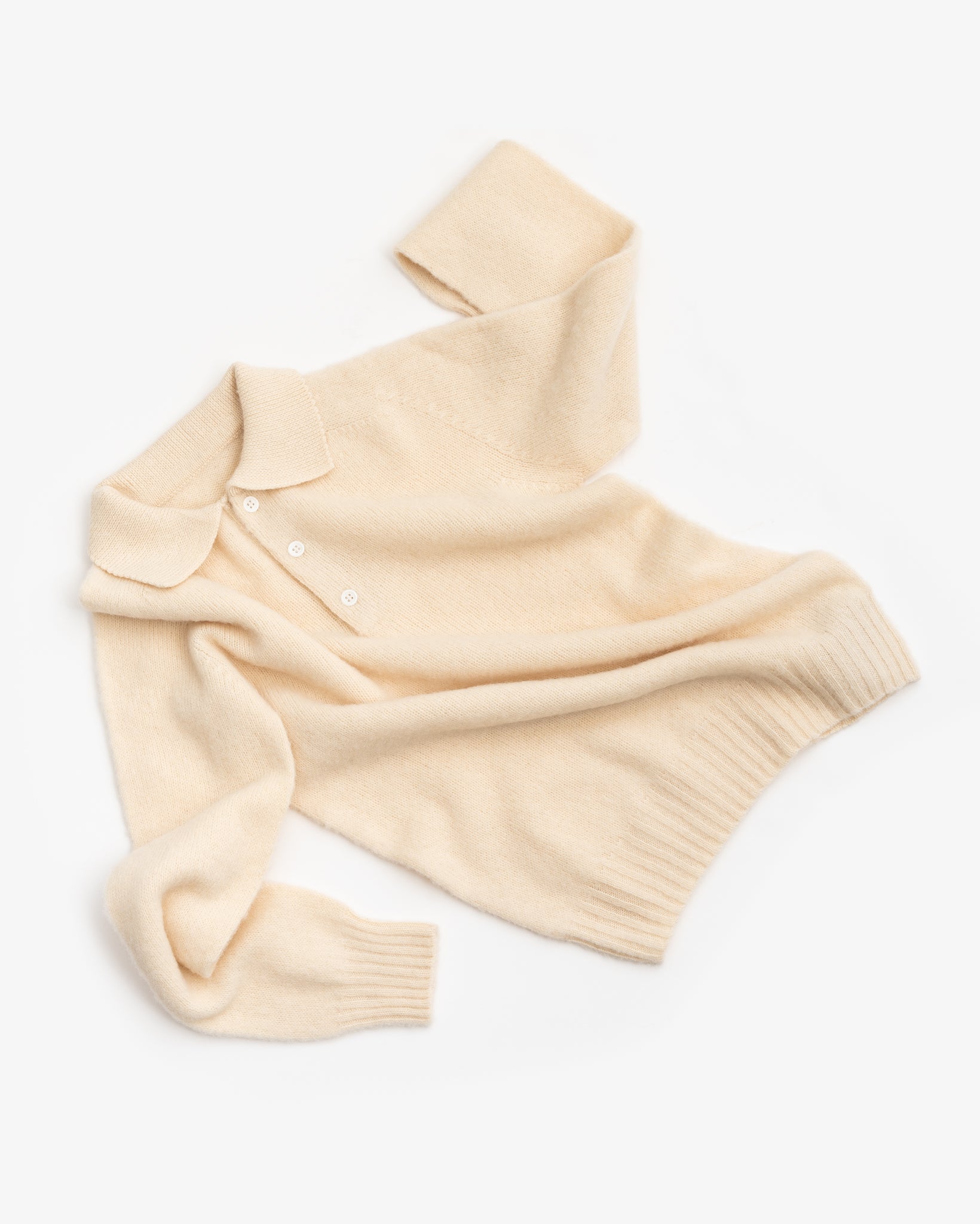 SHETLAND POLO - CREAM