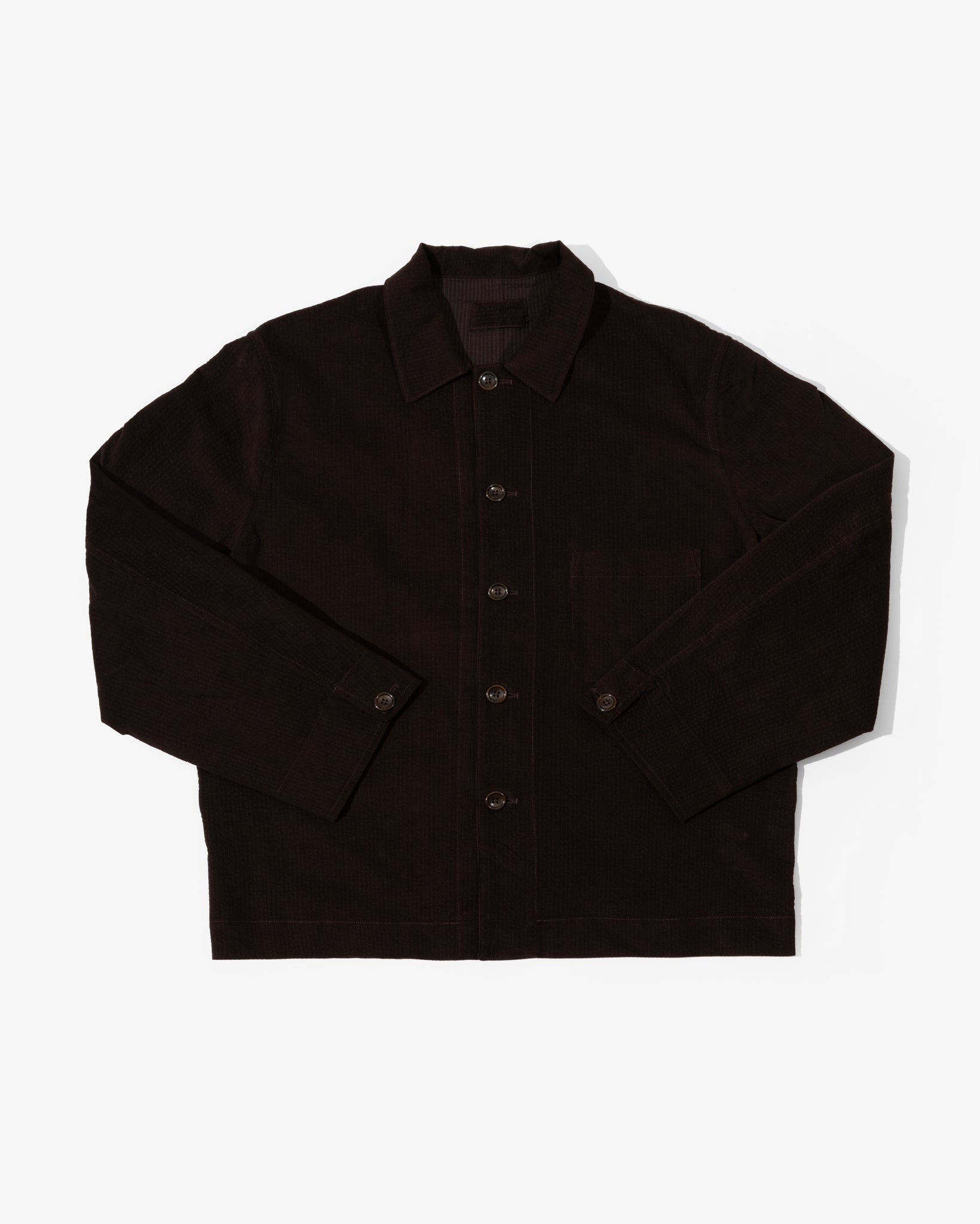 TRANSPORT SHIRT - DARK BROWN RIPPLE CORDUROY