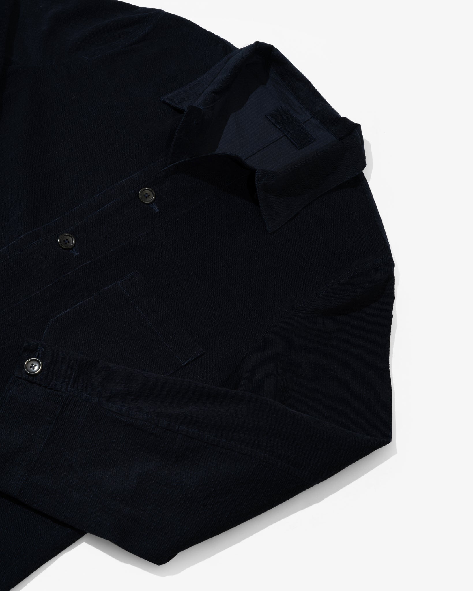 TRANSPORT SHIRT - NAVY RIPPLE CORDUROY – James Coward