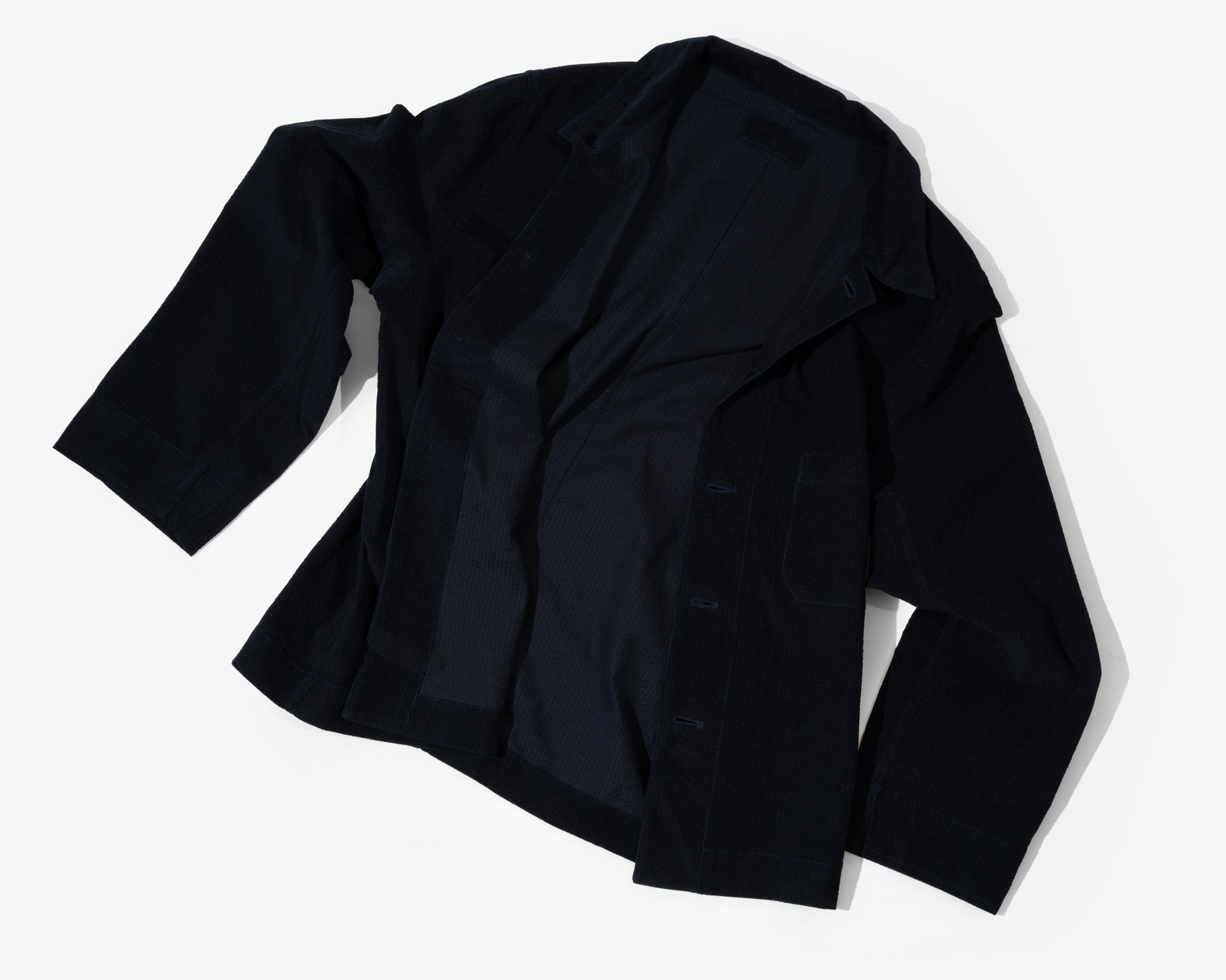 TRANSPORT SHIRT - NAVY RIPPLE CORDUROY – James Coward