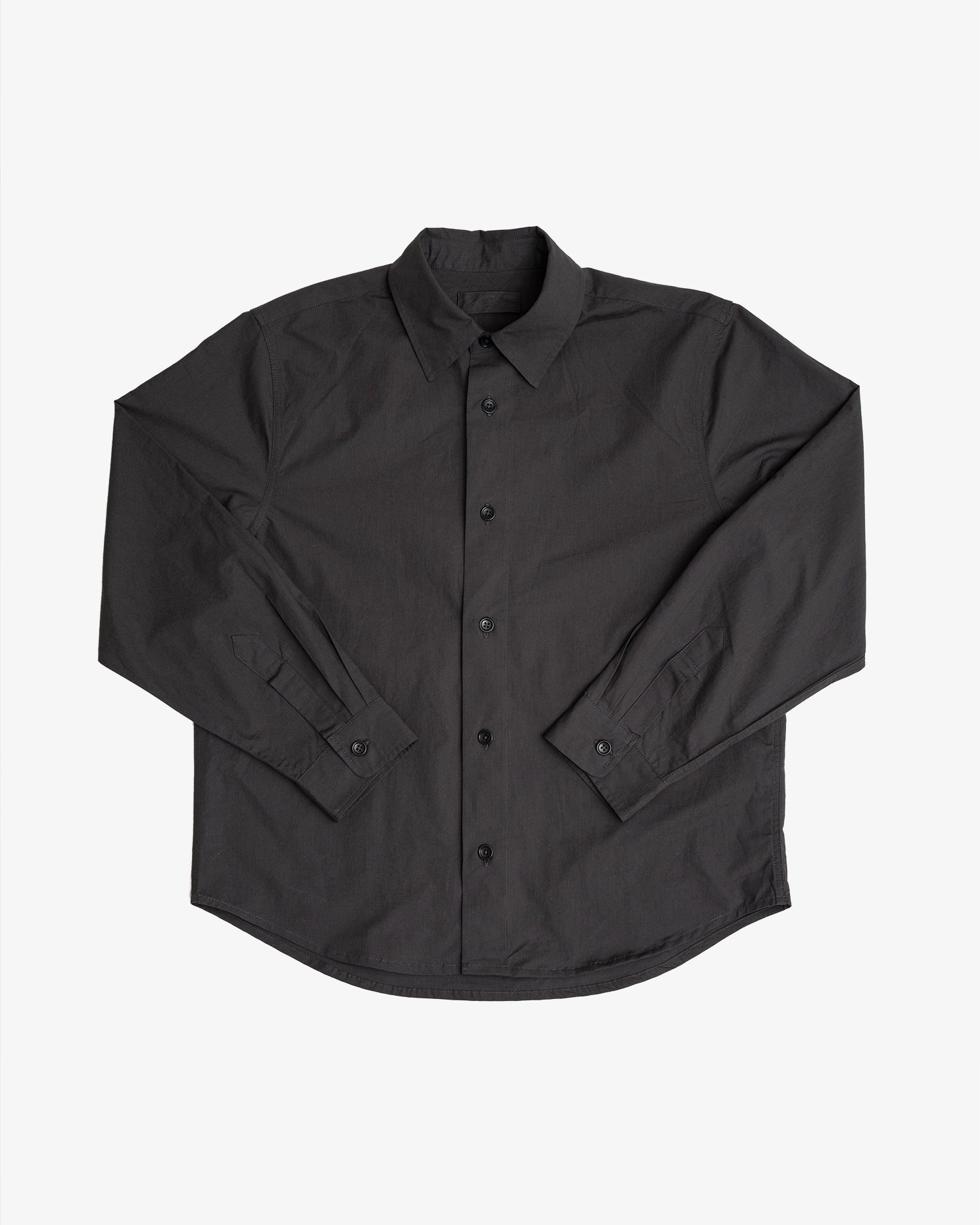 FILTER SHIRT - CHARCOAL COTTON WASHI