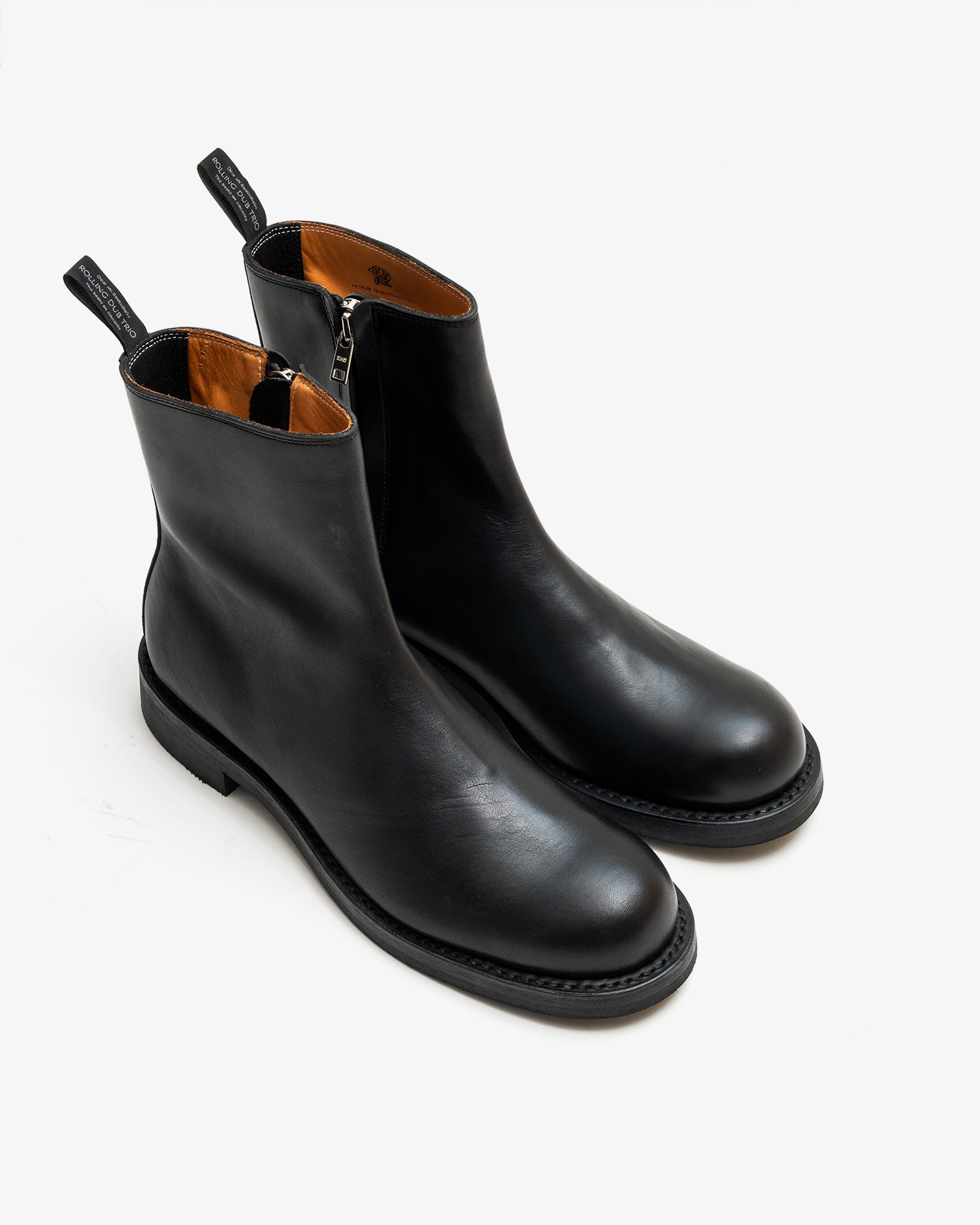 CASPER ZIP BOOT - BLACK OXFORD BOX CALF