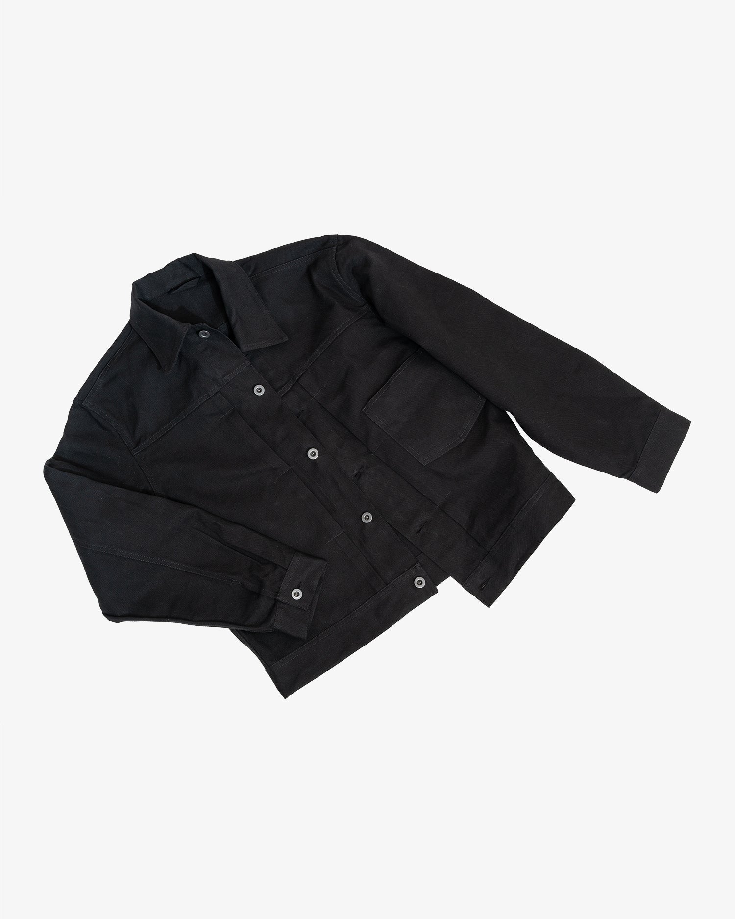 RANGE JACKET - BLACK COTTON WASHI OXFORD CLOTH – James Coward
