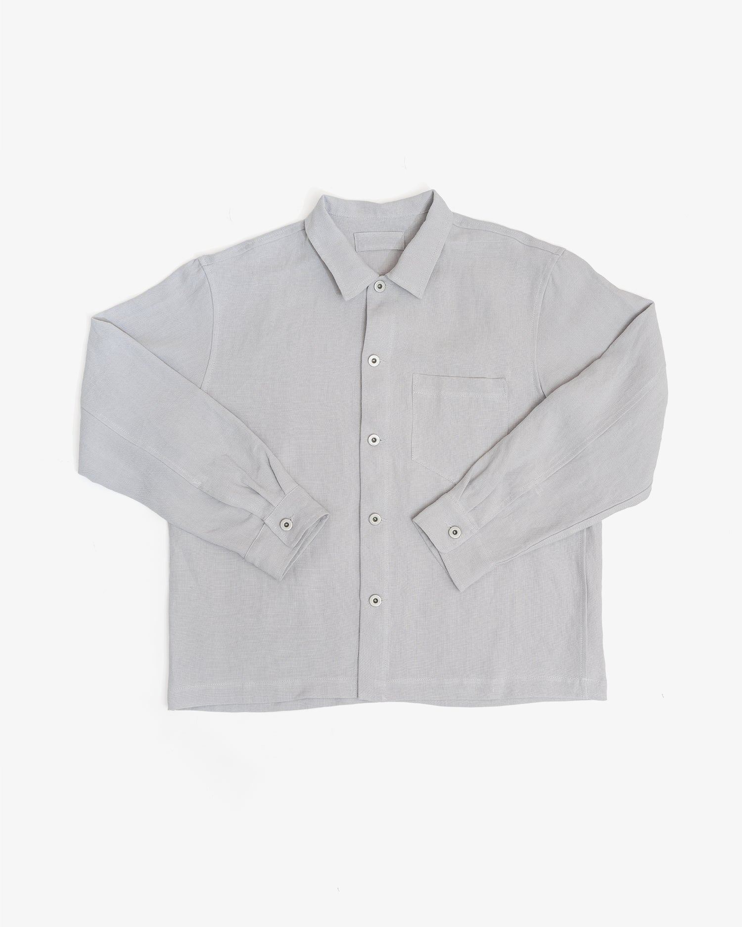 TRAVAIL SHIRT - CORSICA SKY WELTERWEIGHT LINEN