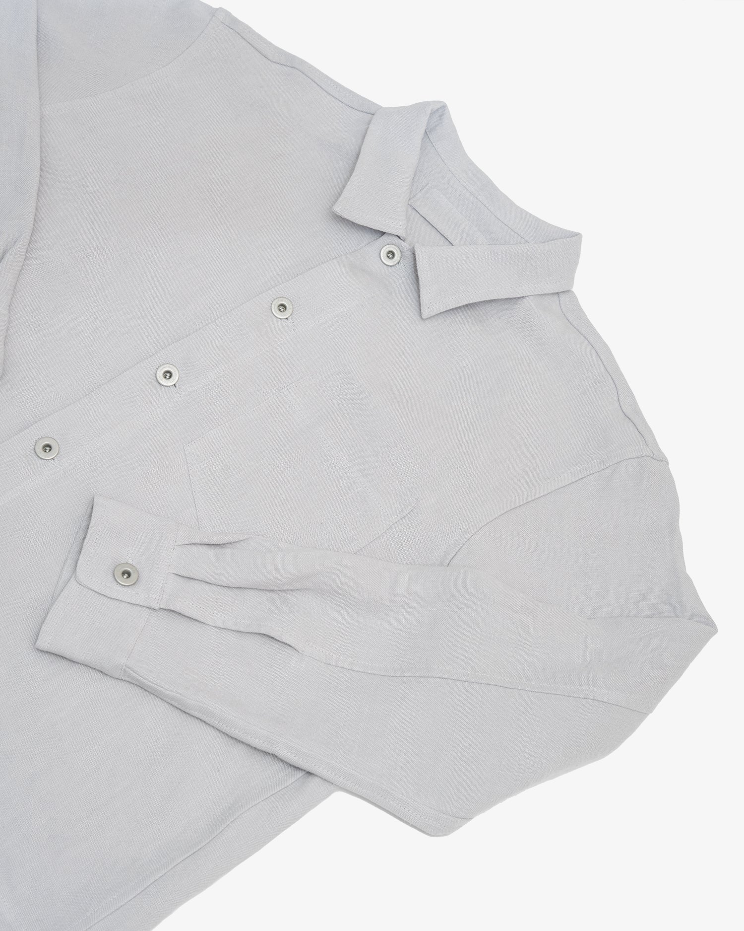 TRAVAIL SHIRT - CORSICA SKY WELTERWEIGHT LINEN