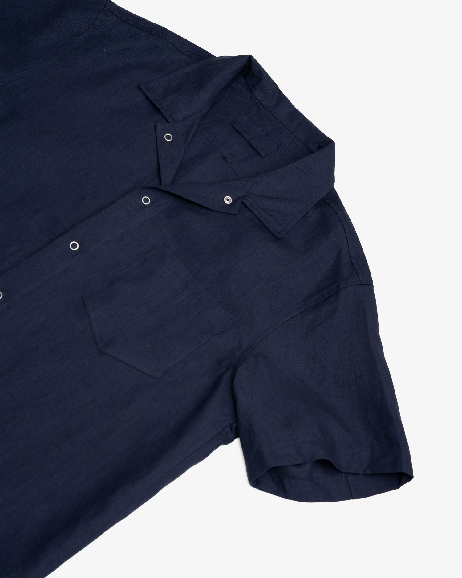 SUNDOWN SHIRT - NAVY WELTERWEIGHT LINEN