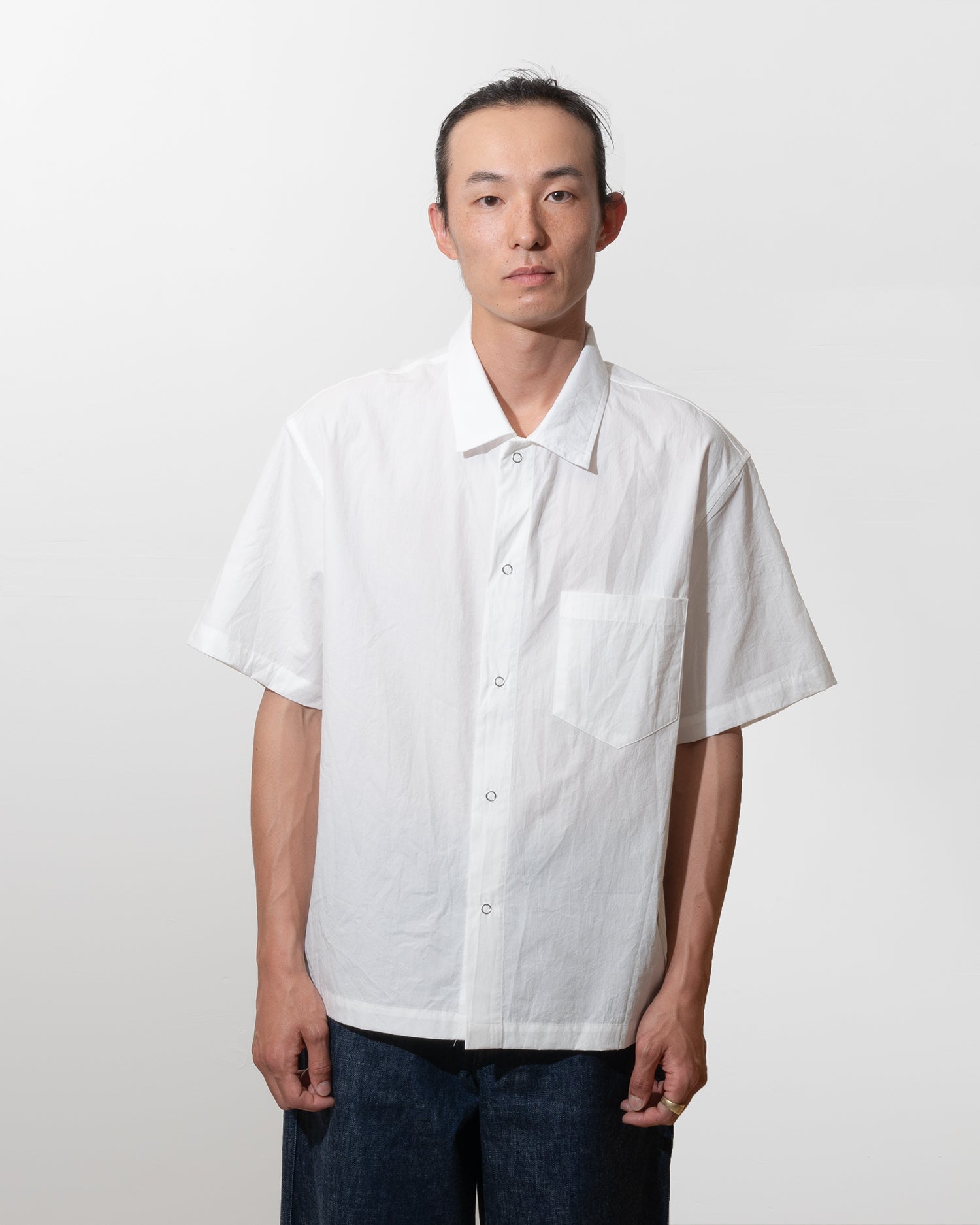 SUNDOWN SHIRT - NATURAL COTTON WOOL