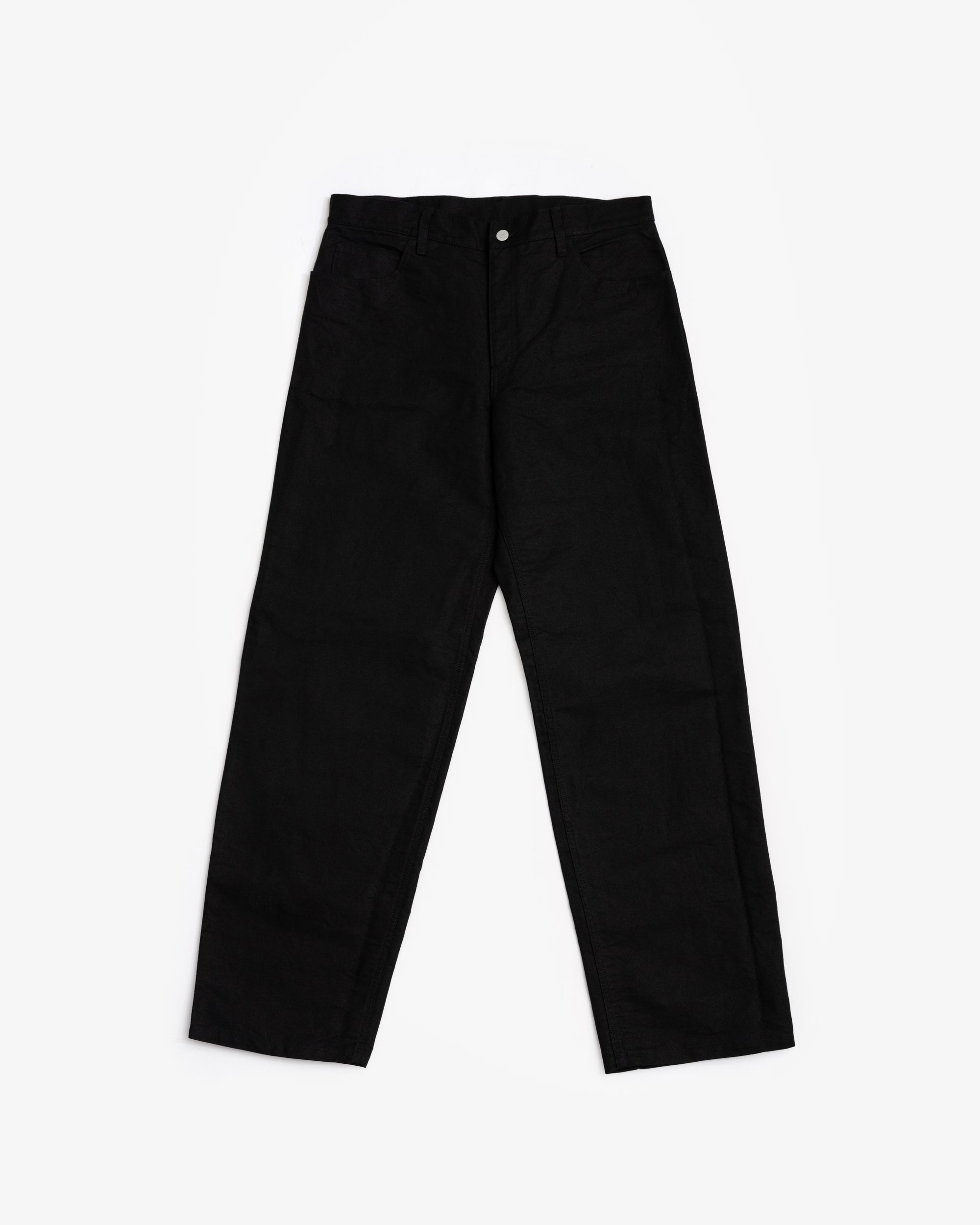 5PKT JEAN - BLACK COTTON WASHI DUCK