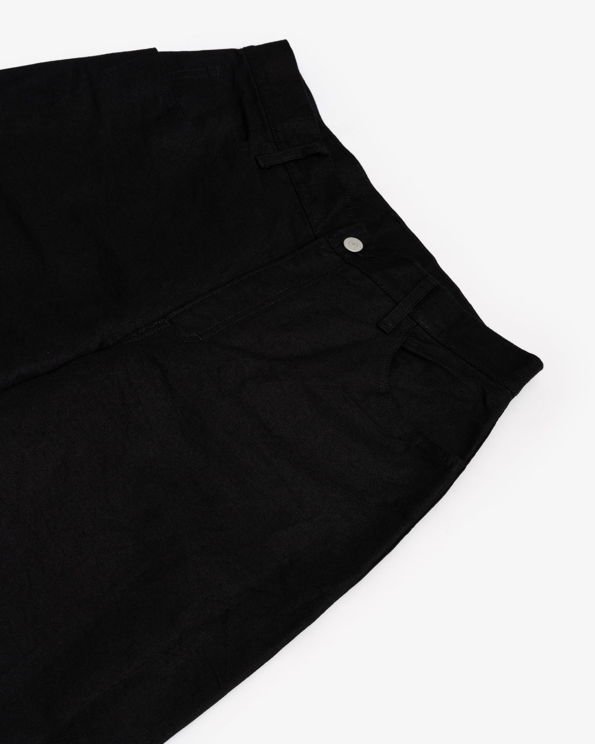 5PKT JEAN - BLACK COTTON WASHI DUCK
