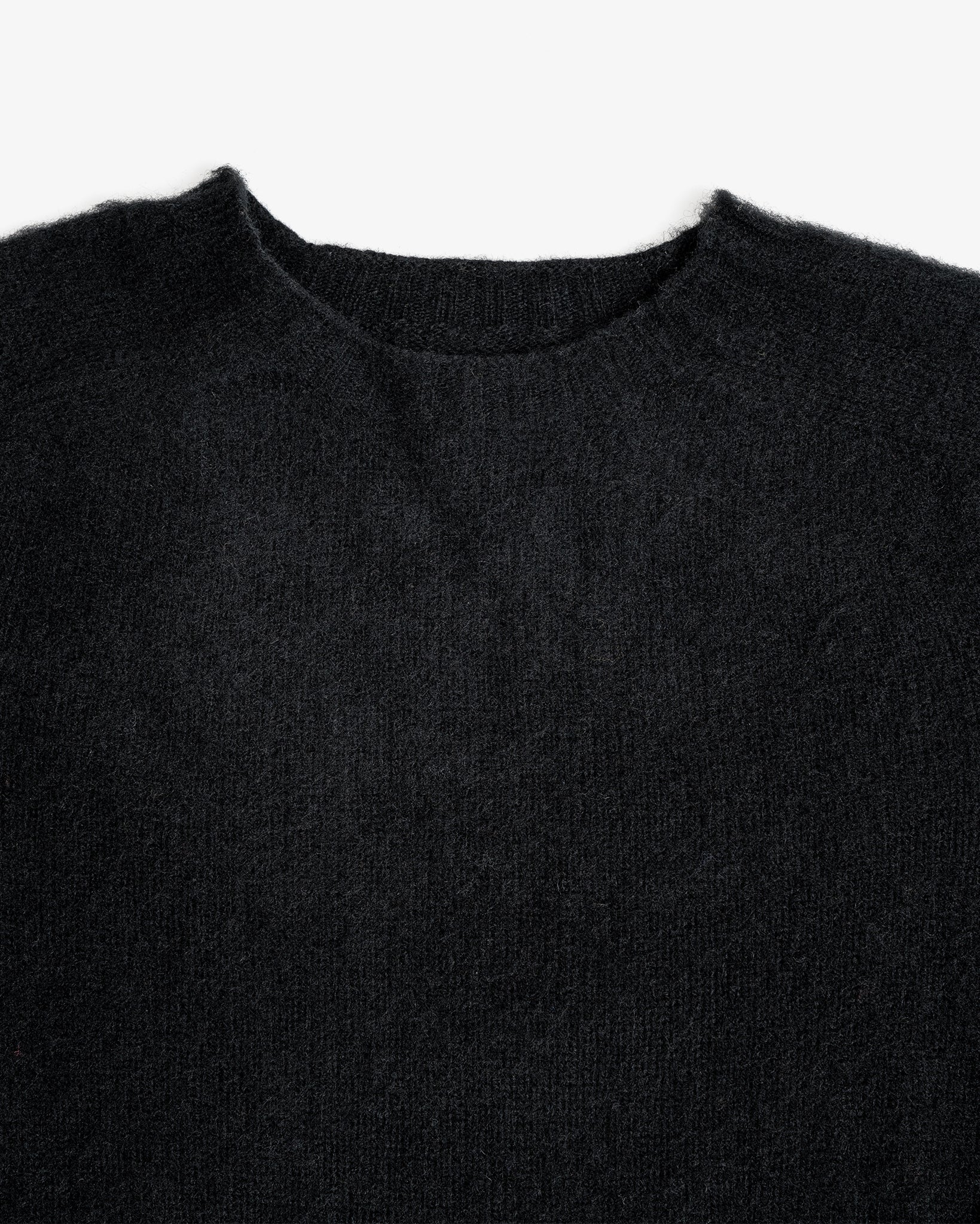 FITZROY SWEATER - DOUBLE BRUSHED BLACK