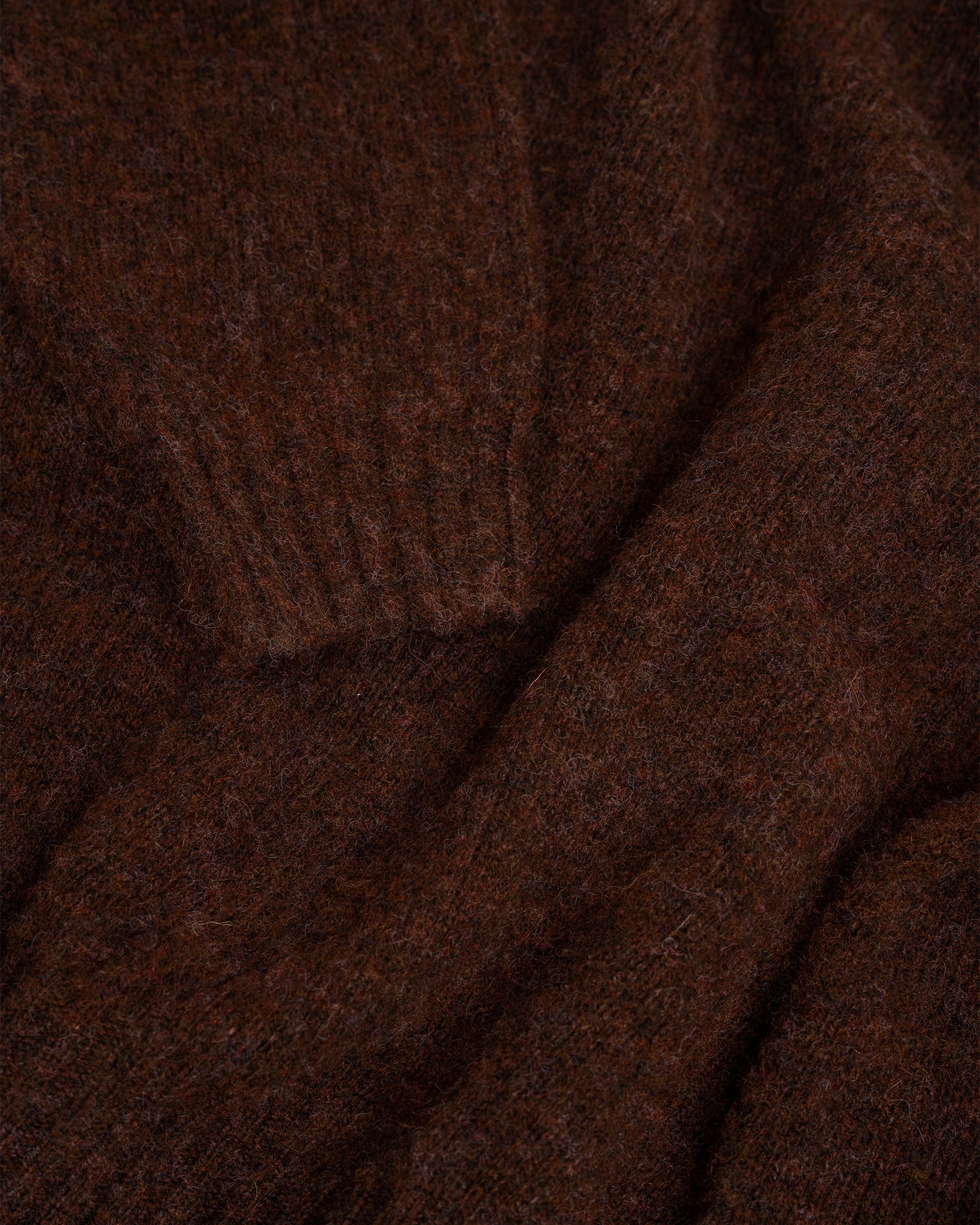 FITZROY SWEATER - DOUBLE BRUSHED ESPRESSO