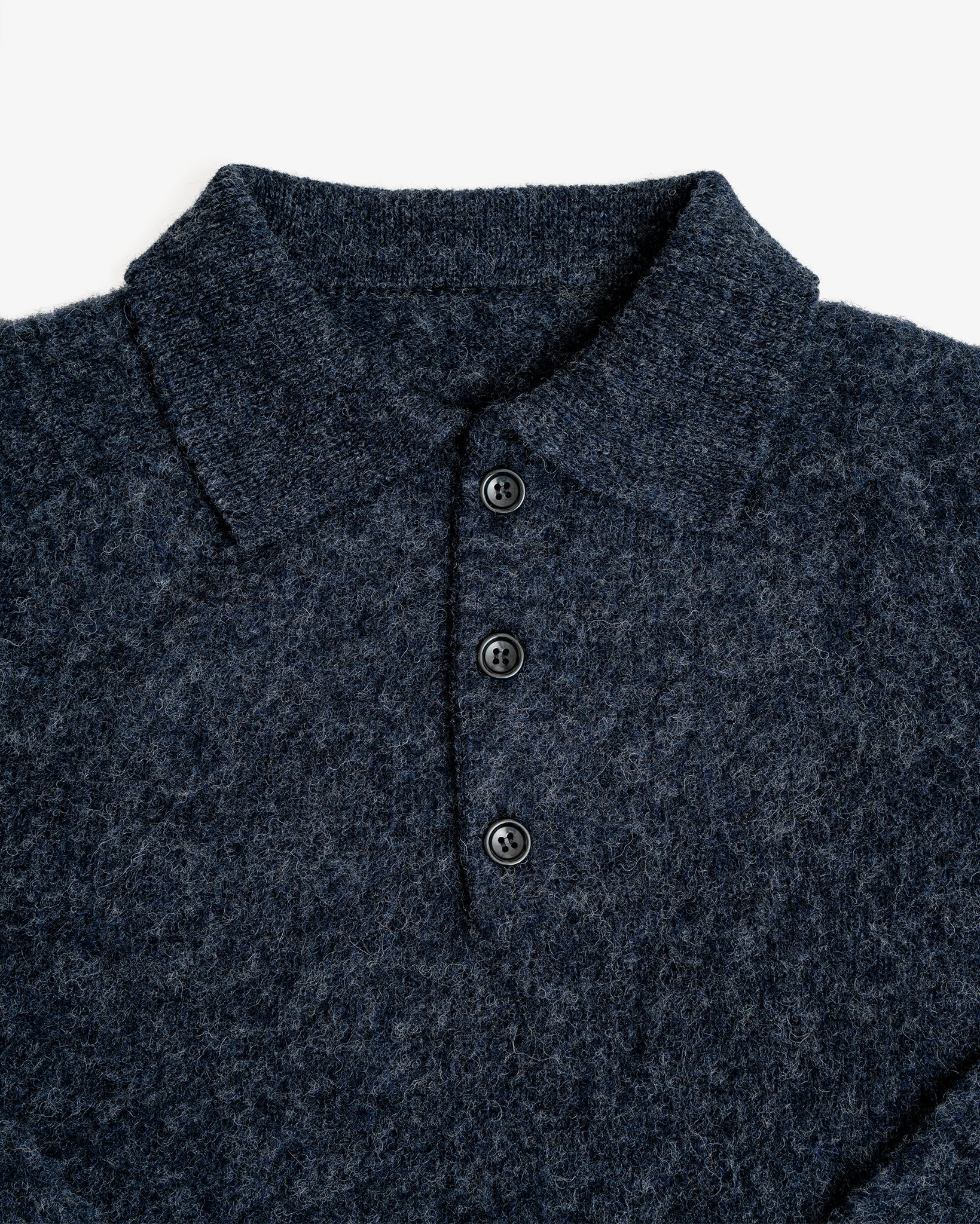 SHETLAND POLO - CHARCOAL