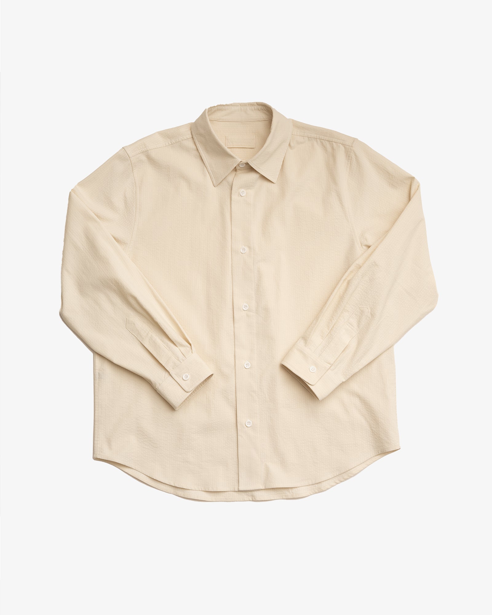 FILTER SHIRT - OFF WHITE RIPPLE CORDUROY