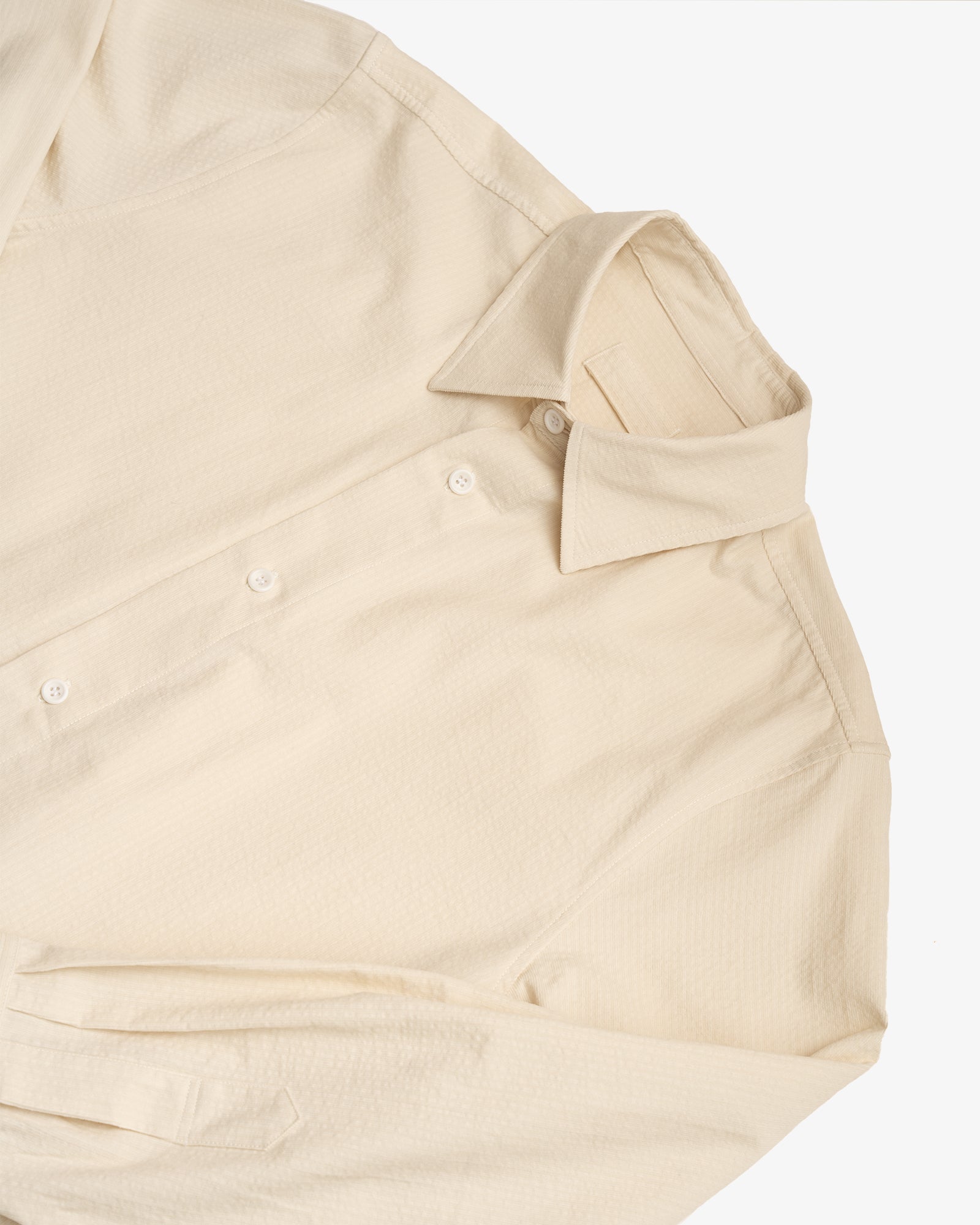 FILTER SHIRT - OFF WHITE RIPPLE CORDUROY