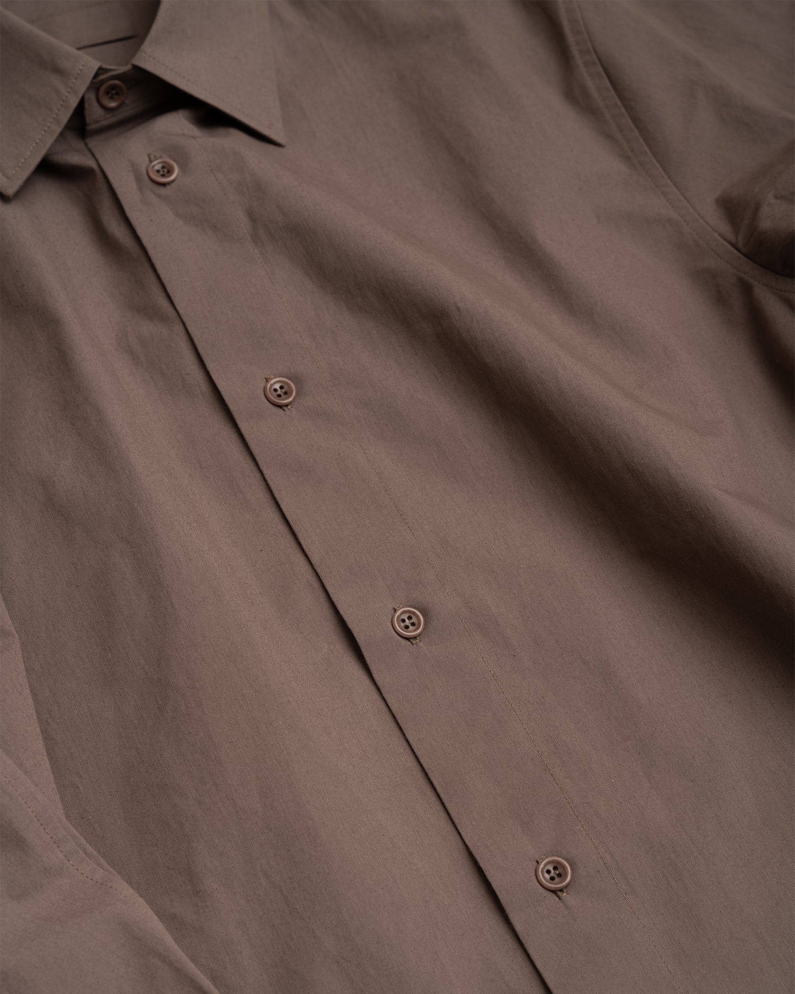 FILTER SHIRT - TAUPE COTTON/WASHI TYPEWRITER – James Coward