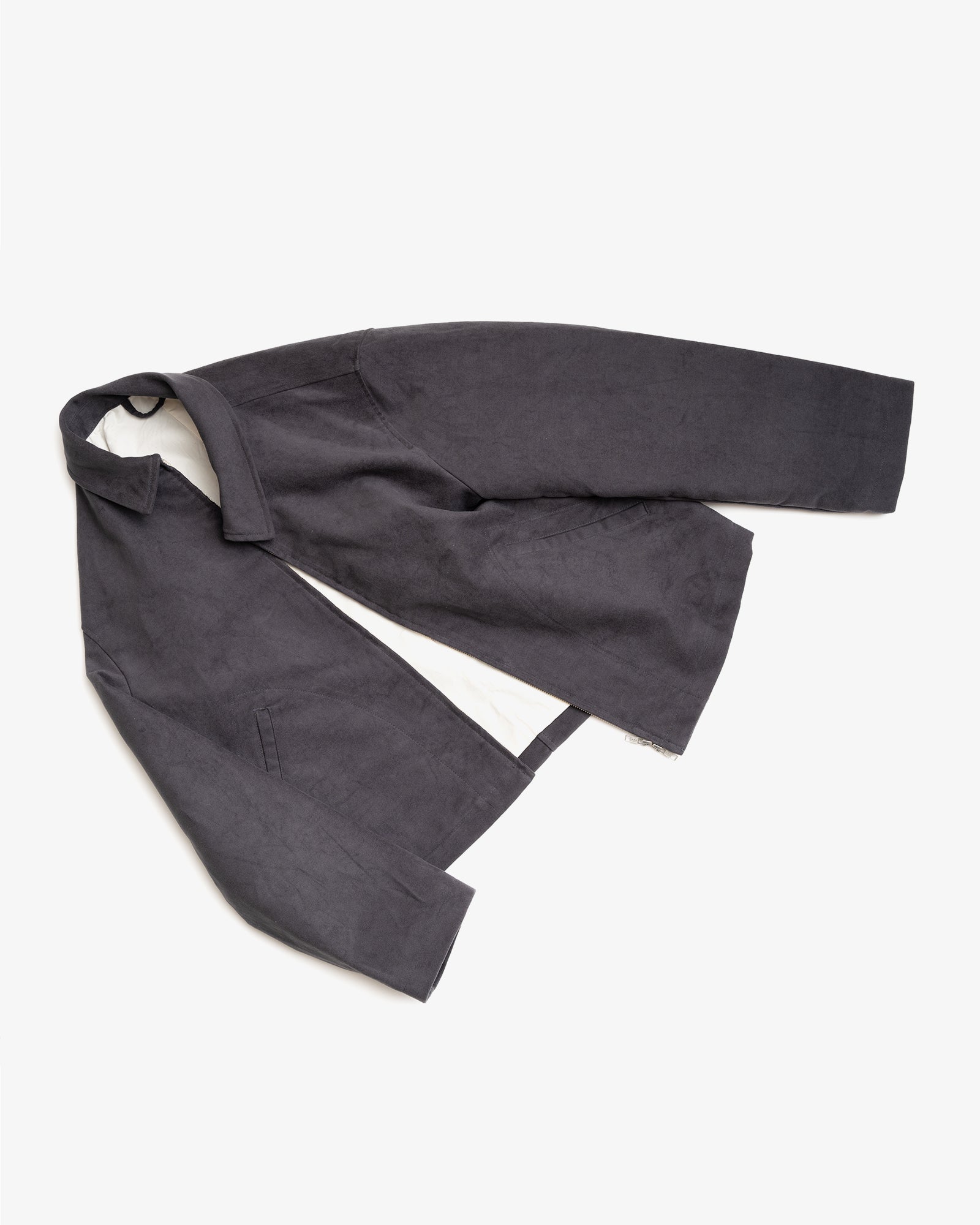 SITE JACKET - GREY COTTON MOLESKIN