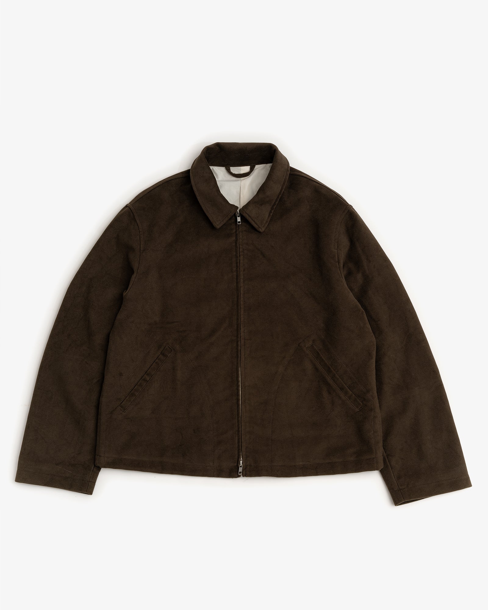 SITE JACKET - DARK BROWN COTTON MOLESKIN