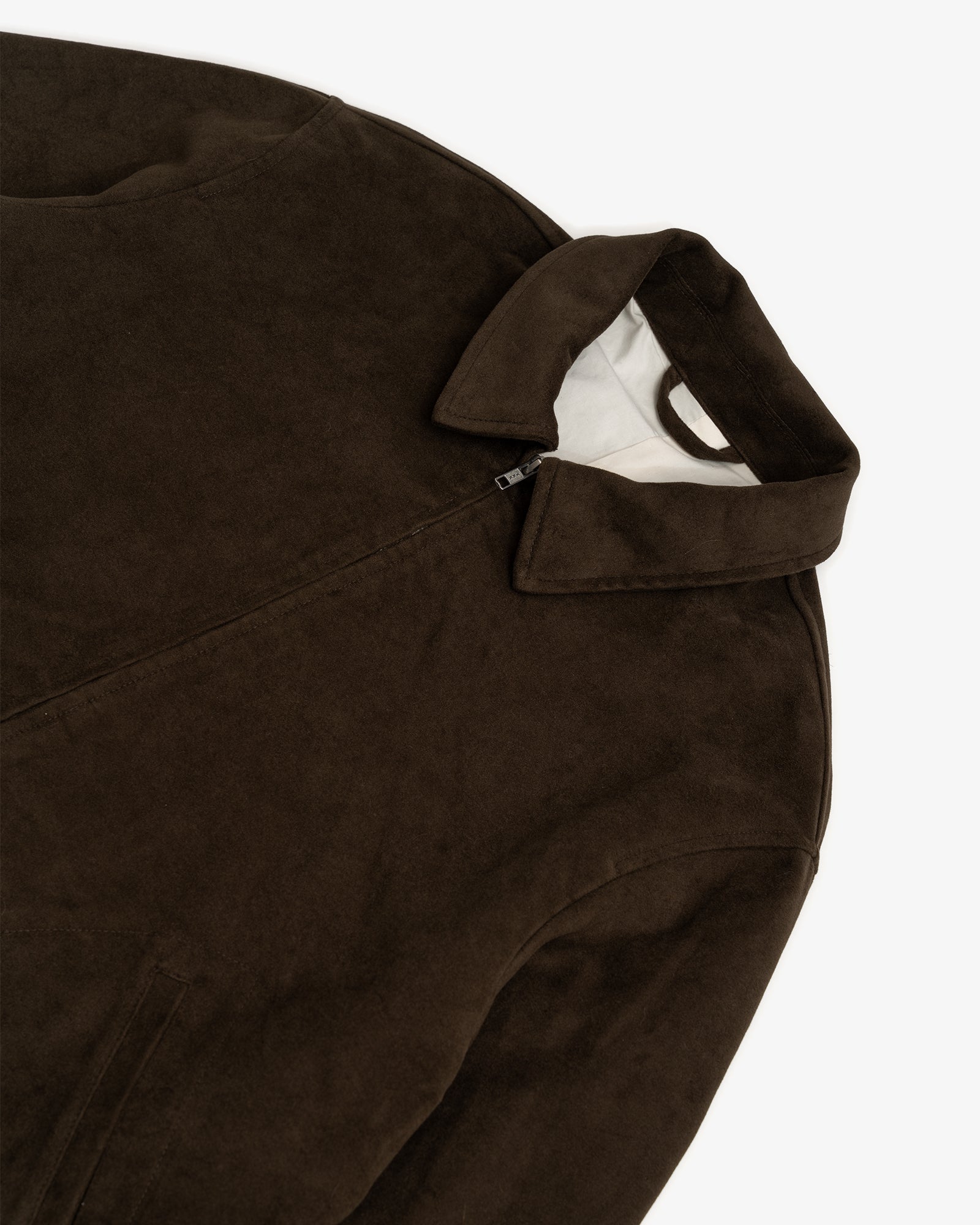 SITE JACKET - DARK BROWN COTTON MOLESKIN