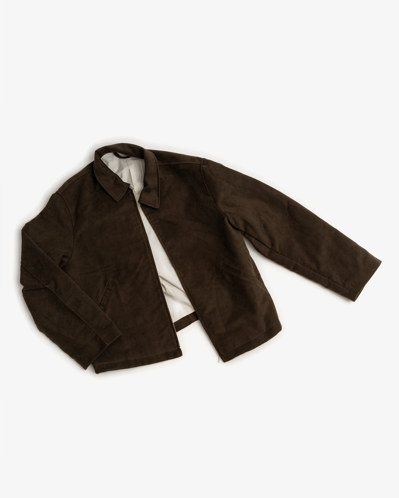 SITE JACKET - DARK BROWN COTTON MOLESKIN