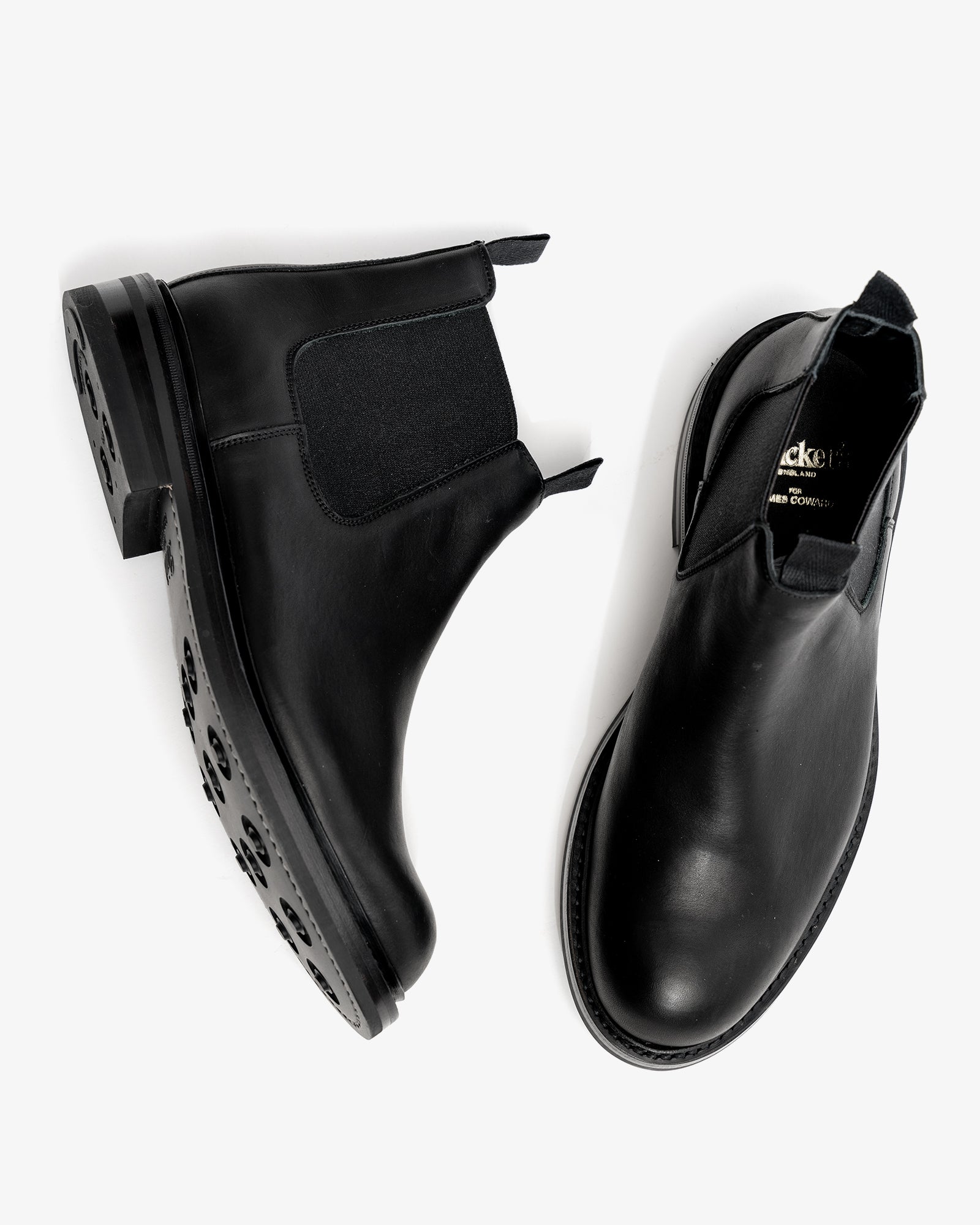 DEALER BOOT - BLACK PAMPUS LEATHER James Coward DEALER BOOT - BLACK PAMPUS LEATHER James Coward