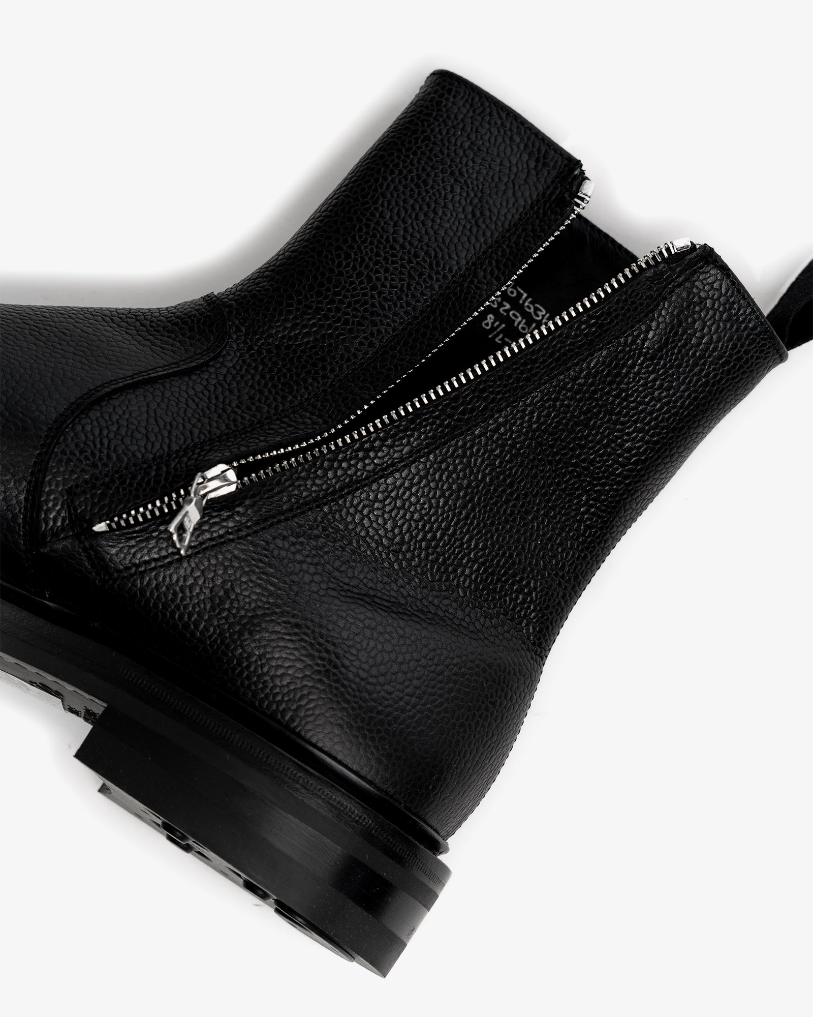 SPADE BOOT - BLACK SCOTCH GRAIN LEATHER
