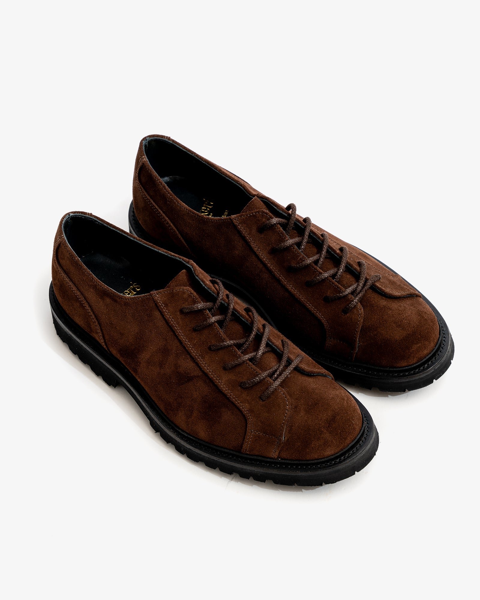 MONKEY SHOE - CHOCOLATE REPELLO SUEDE – James Coward