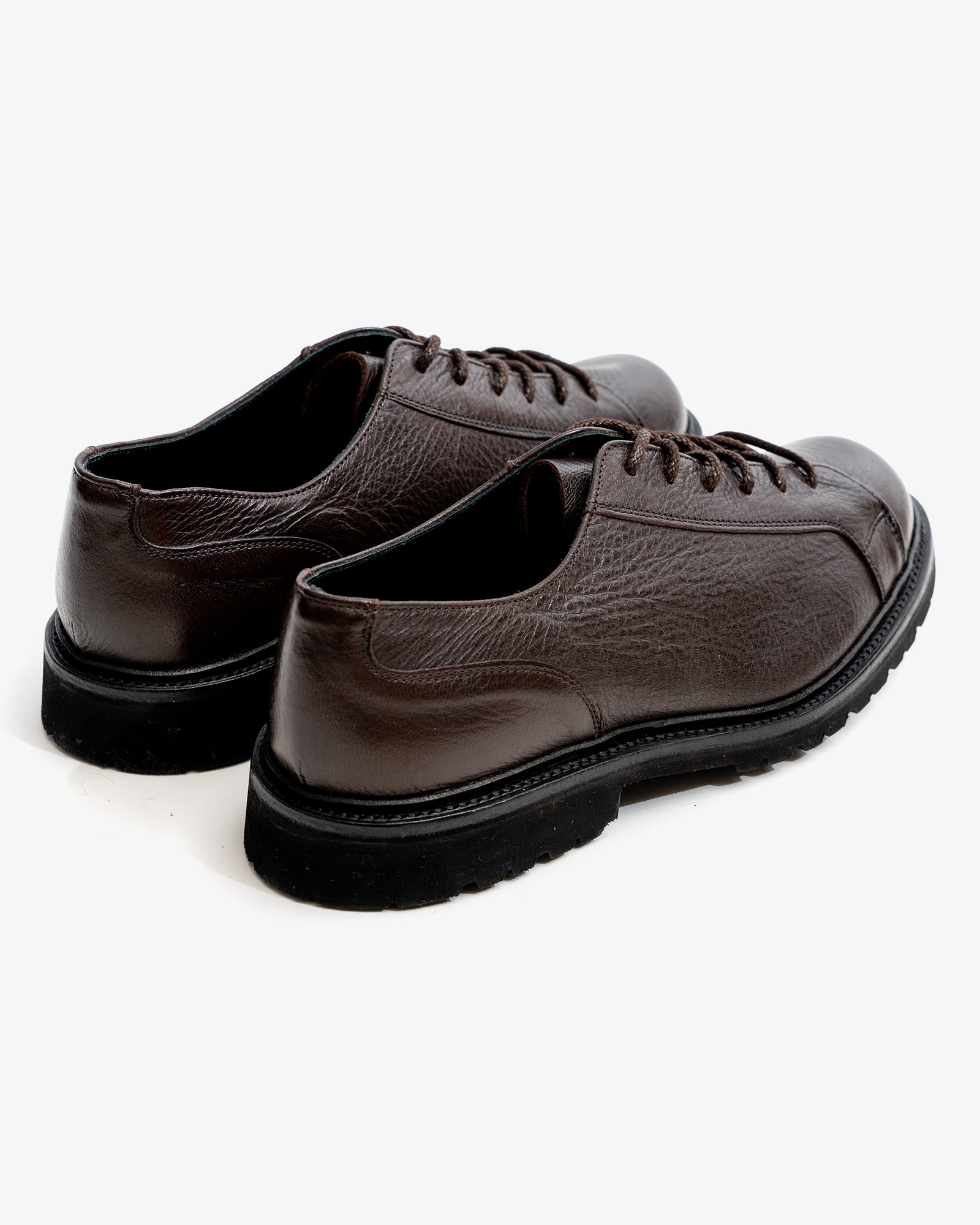 MONKEY SHOE - DARK BROWN DEERSKIN – James Coward