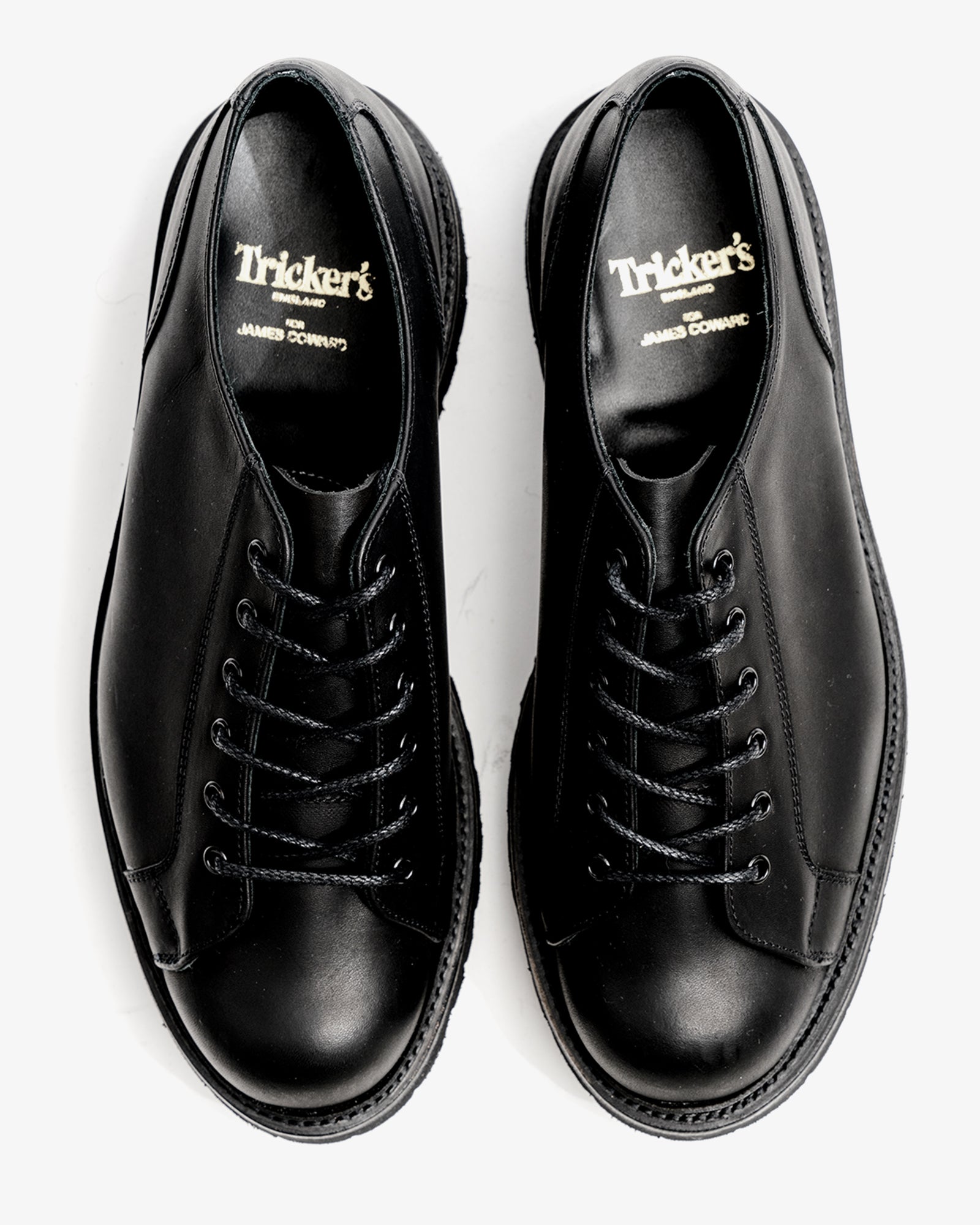 MONKEY SHOE - BLACK PAMPUS LEATHER – James Coward