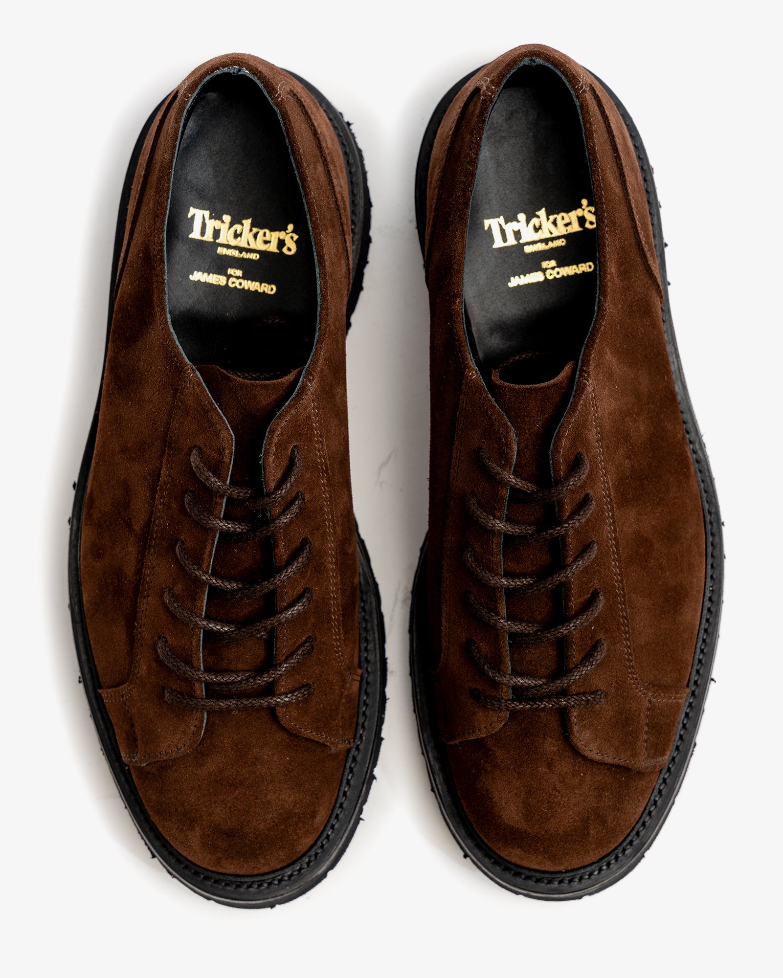 MONKEY SHOE - CHOCOLATE REPELLO SUEDE – James Coward