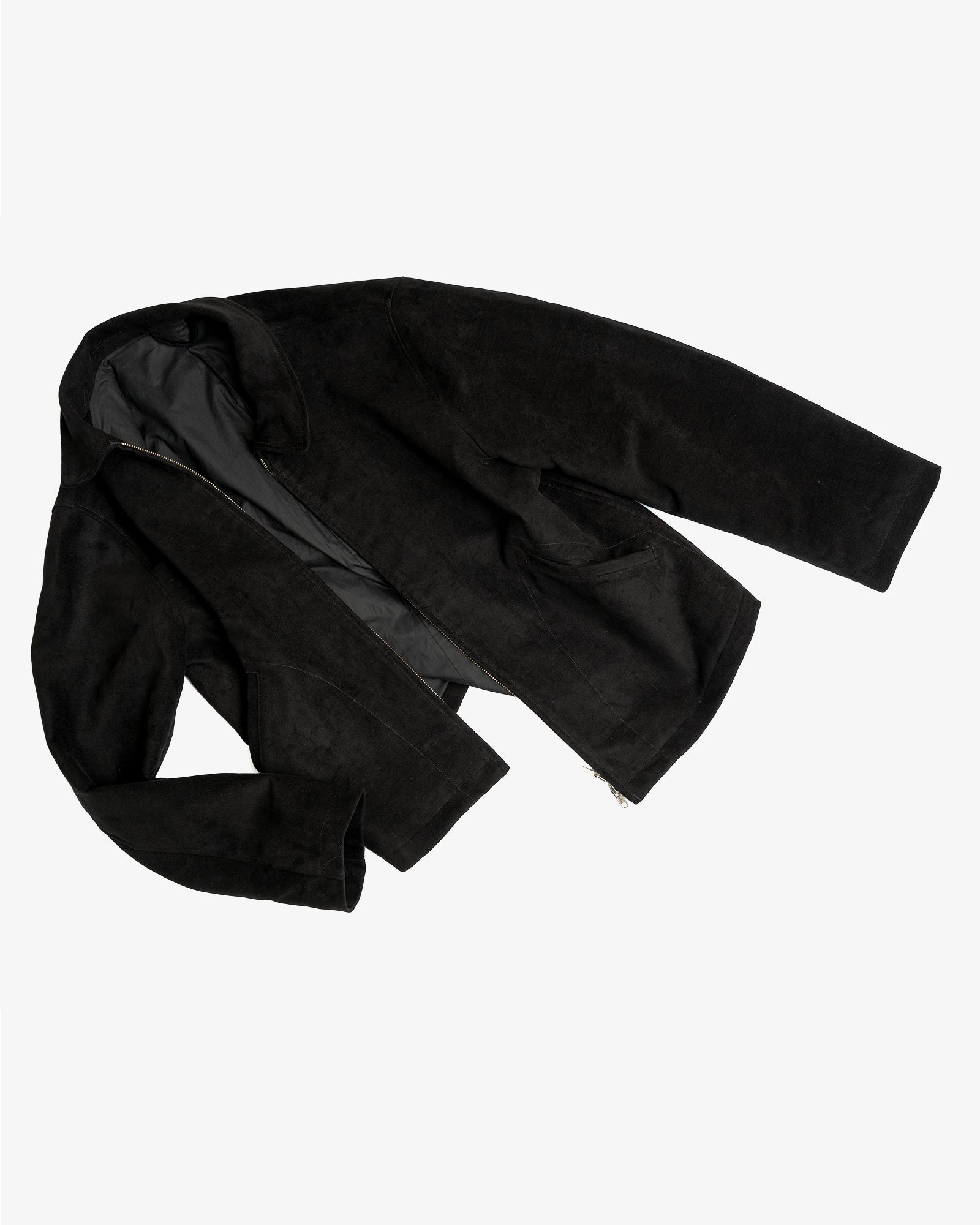 SITE JACKET - BLACK COTTON MOLESKIN – James Coward