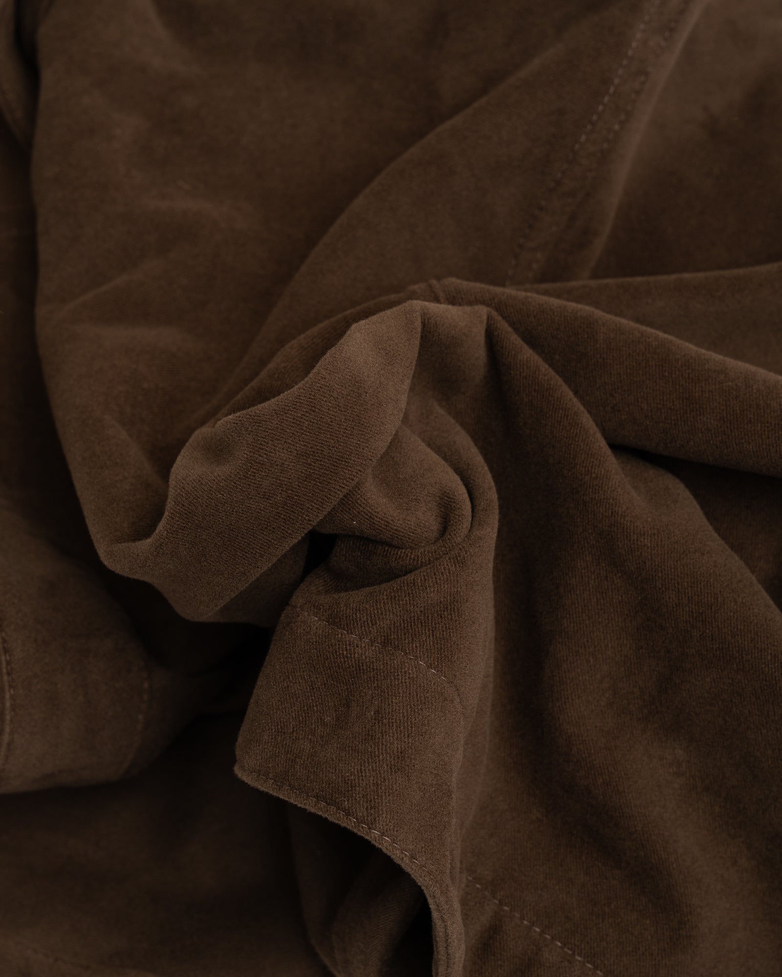 SIGNAL SHIRT - DARK BROWN COTTON MOLESKIN