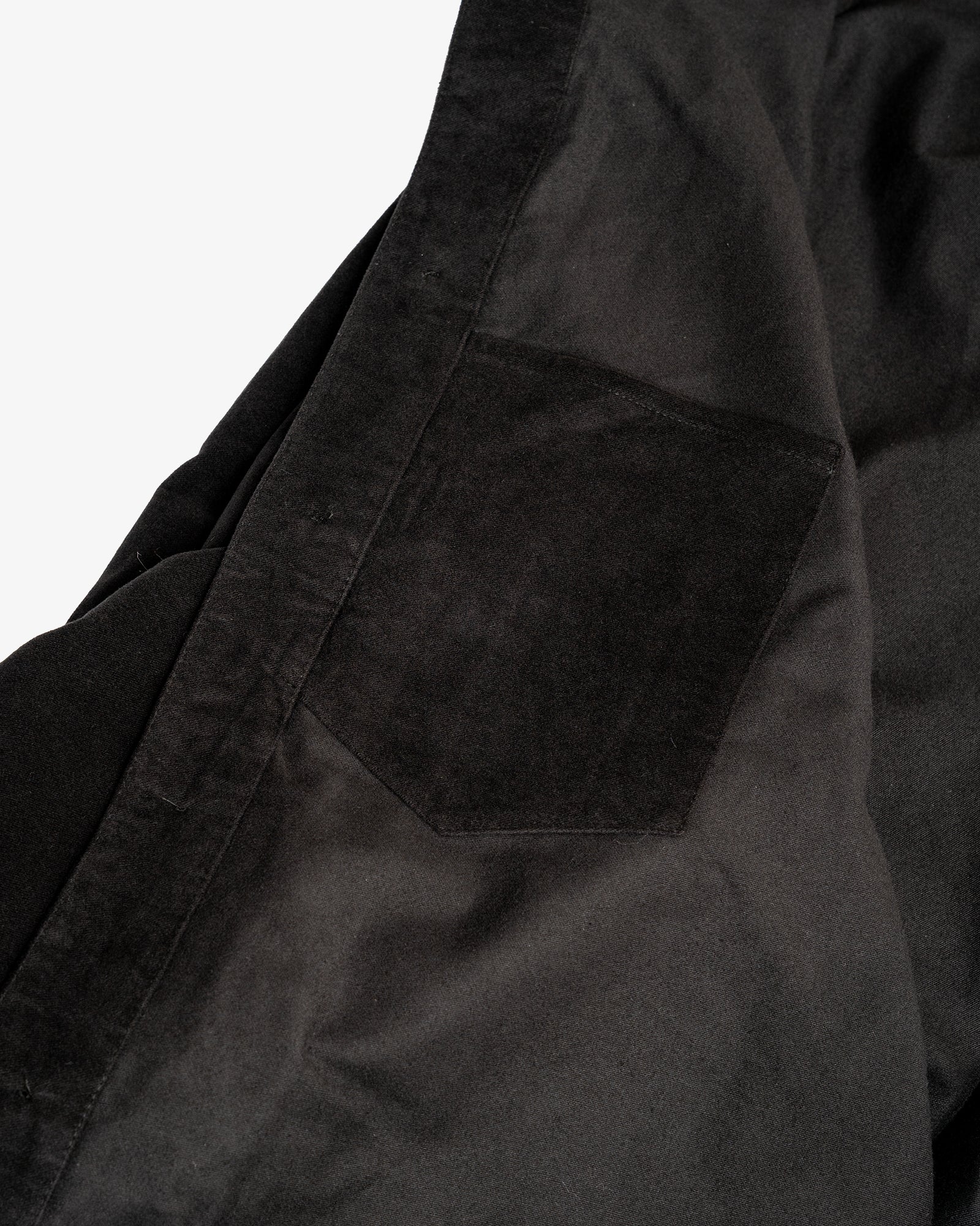 SIGNAL SHIRT - BLACK COTTON MOLESKIN