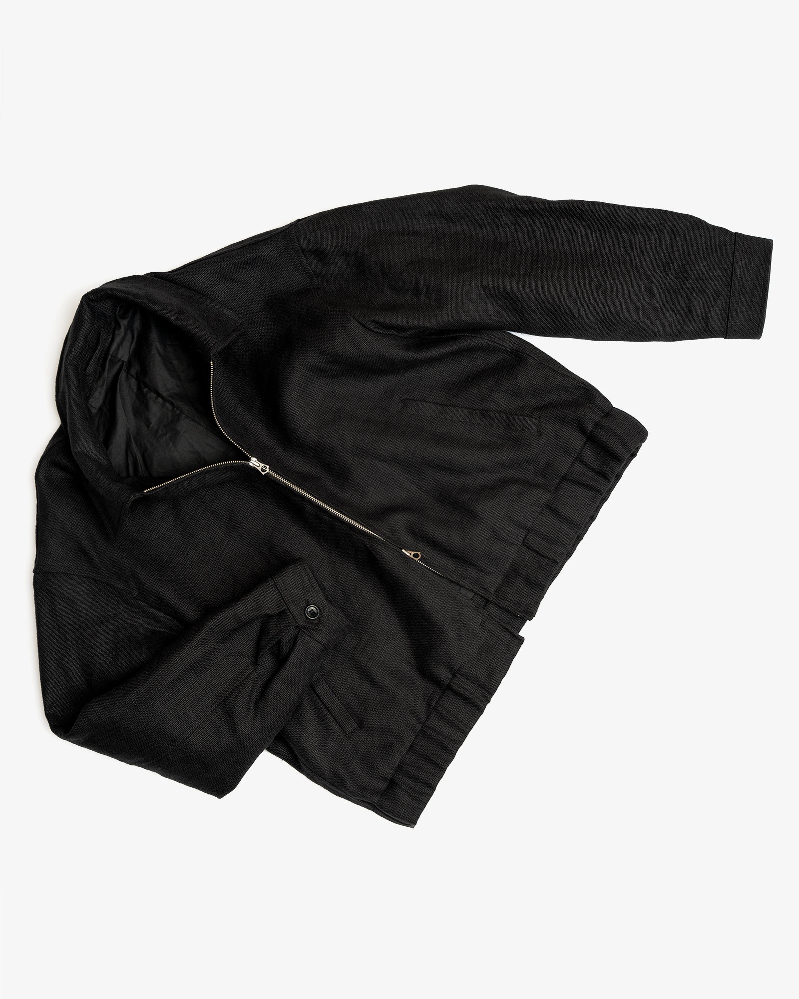 ジャケット・アウター A MACHINE Nylon Black Jacket 23SS MACHINE JACKET - BLACK BELGIAN LINEN – James Coward