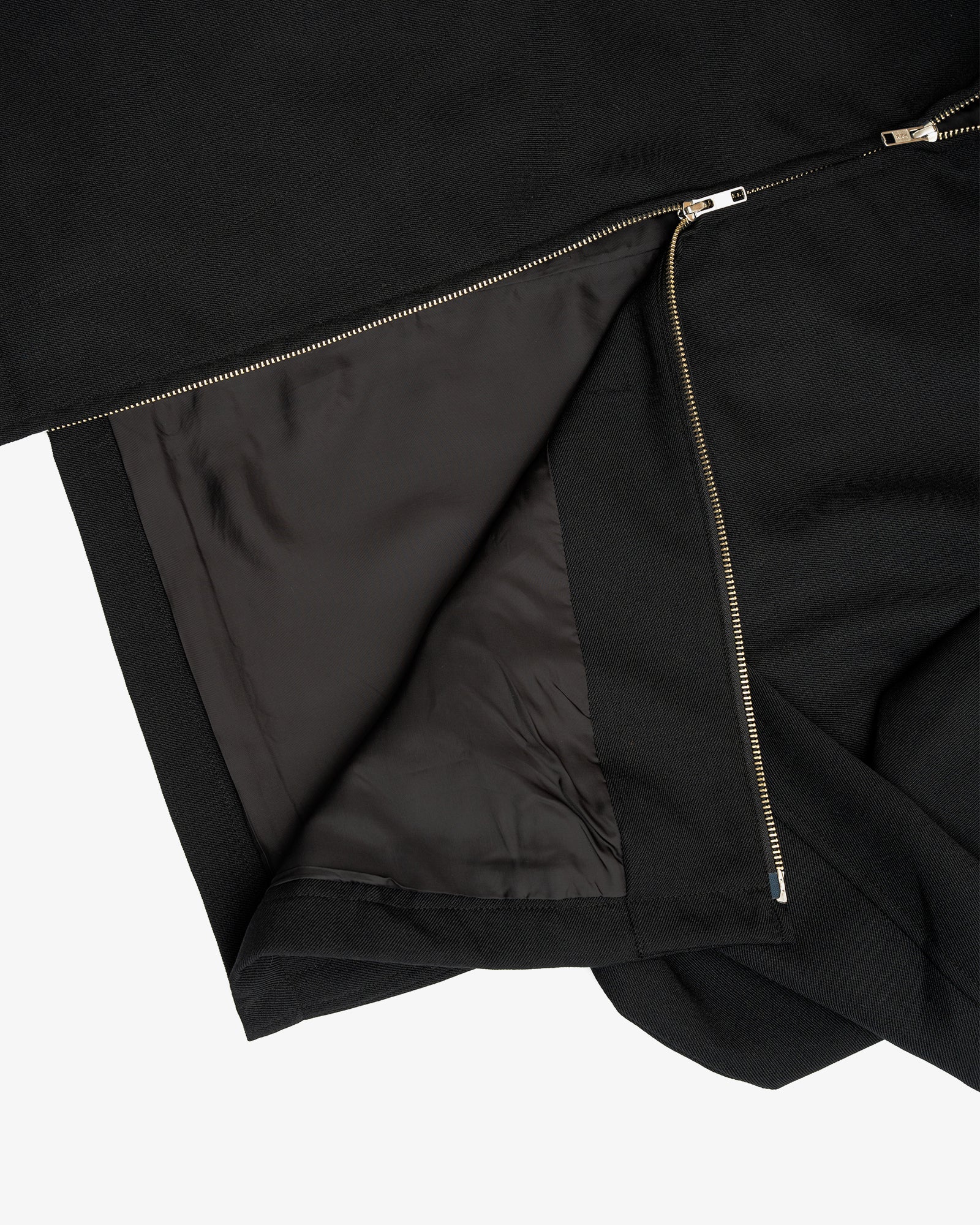 SITE JACKET - BLACK HEAVYWEIGHT WOOL GABARDINE