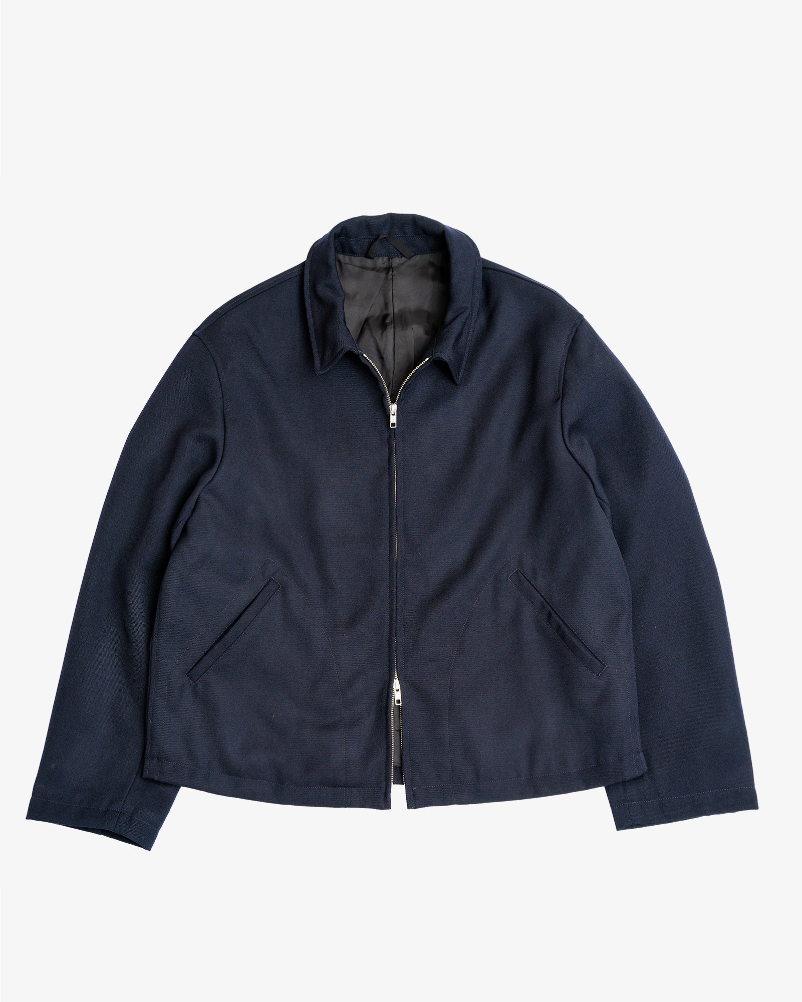 SITE JACKET - NAVY HEAVYWEIGHT WOOL GABARDINE