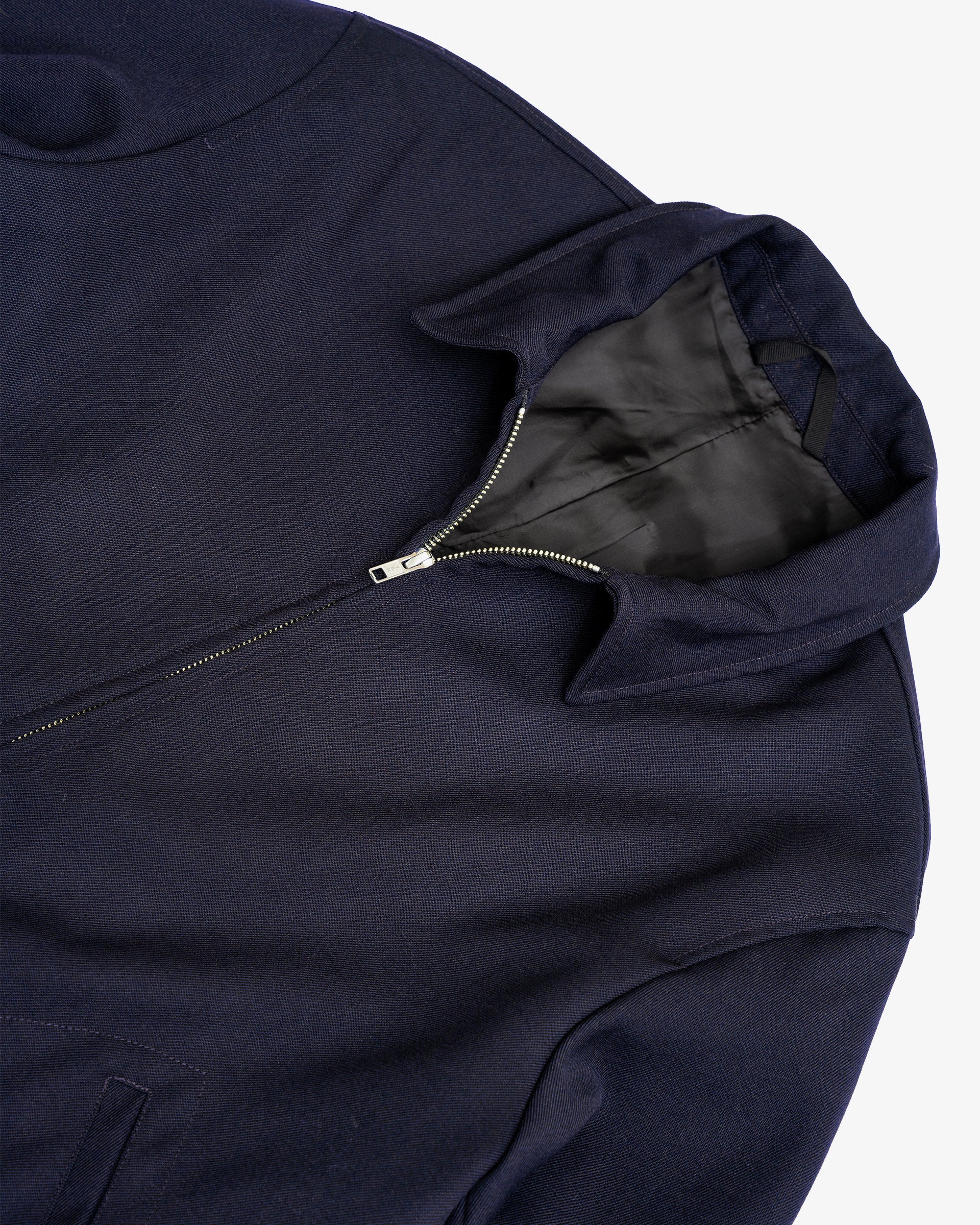 SITE JACKET - DARK NAVY HEAVYWEIGHT WOOL GABARDINE – James Coward