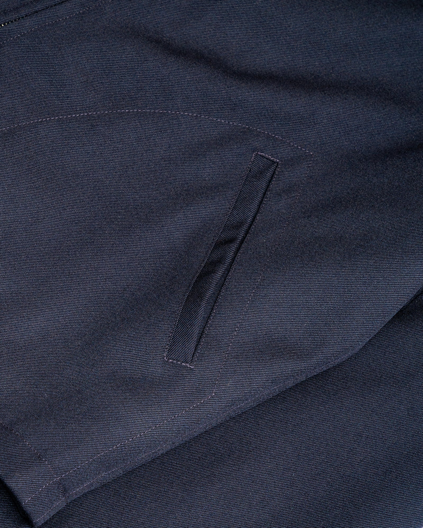 SITE JACKET - NAVY HEAVYWEIGHT WOOL GABARDINE