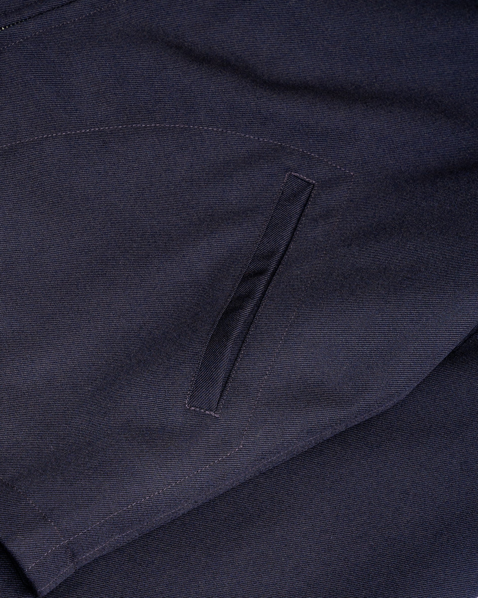SITE JACKET - DARK NAVY HEAVYWEIGHT WOOL GABARDINE – James Coward