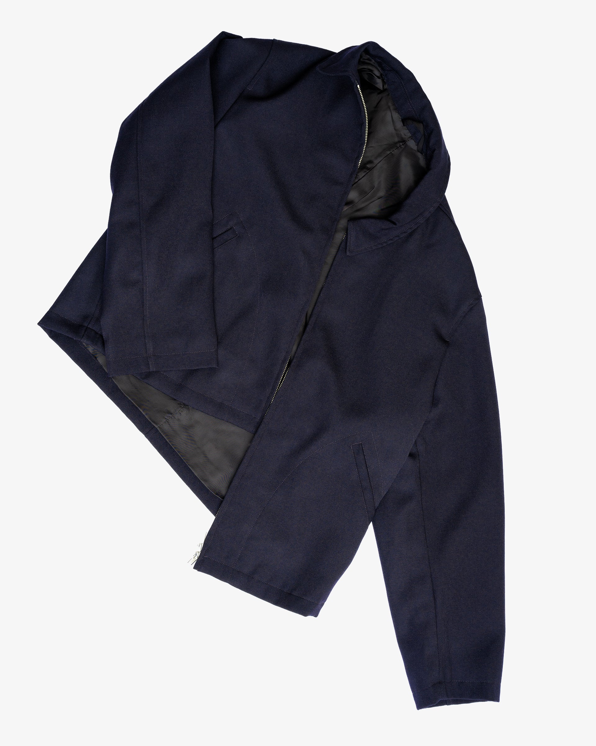 SITE JACKET - DARK NAVY HEAVYWEIGHT WOOL GABARDINE
