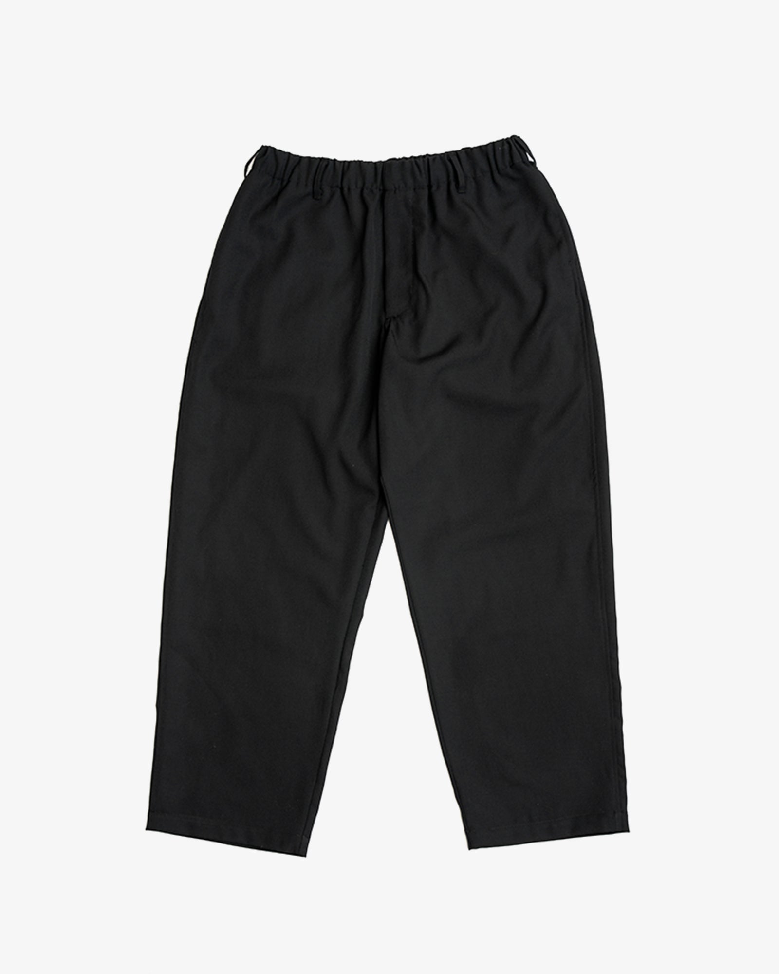 CARRY ON PANT - BLACK WOOL GABARDINE