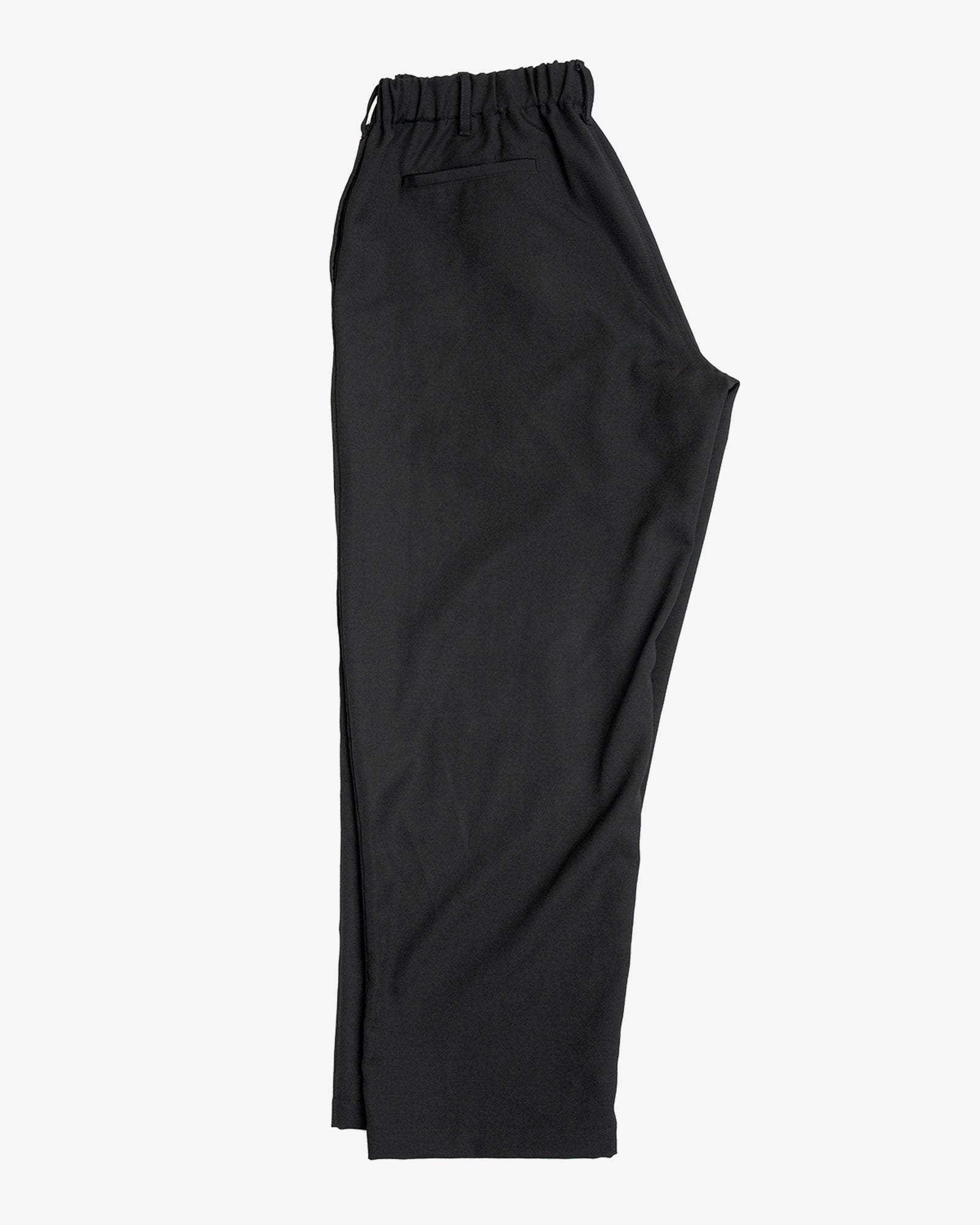 CARRY ON PANT - BLACK WOOL GABARDINE