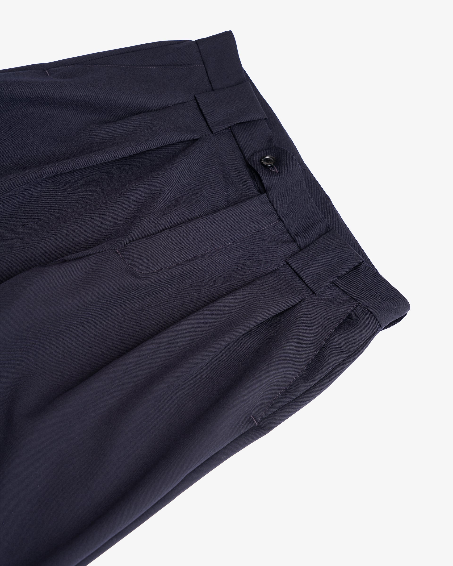 MERCADO TROUSER - DARK NAVY WOOL GABARDINE