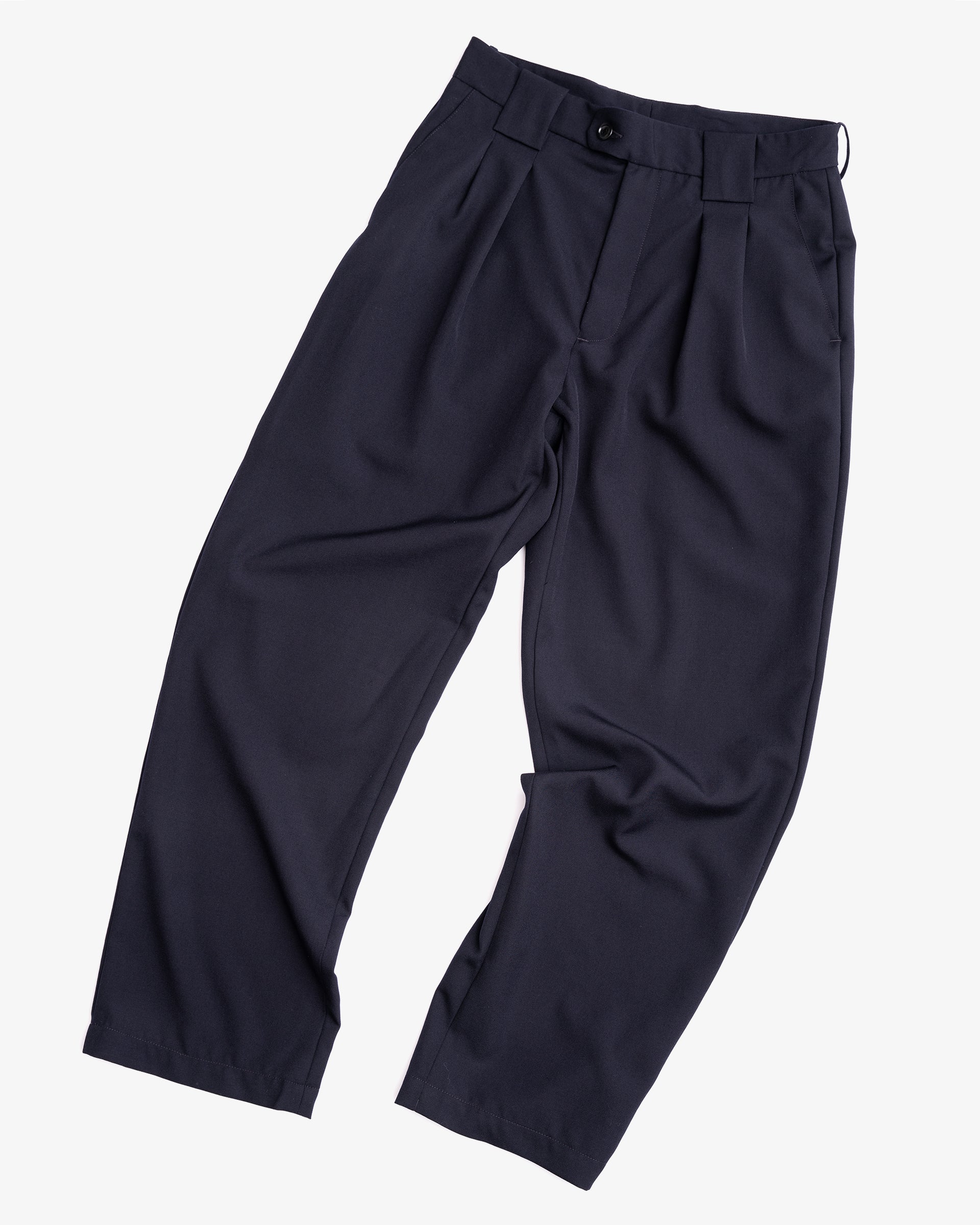 MERCADO TROUSER - DARK NAVY WOOL GABARDINE