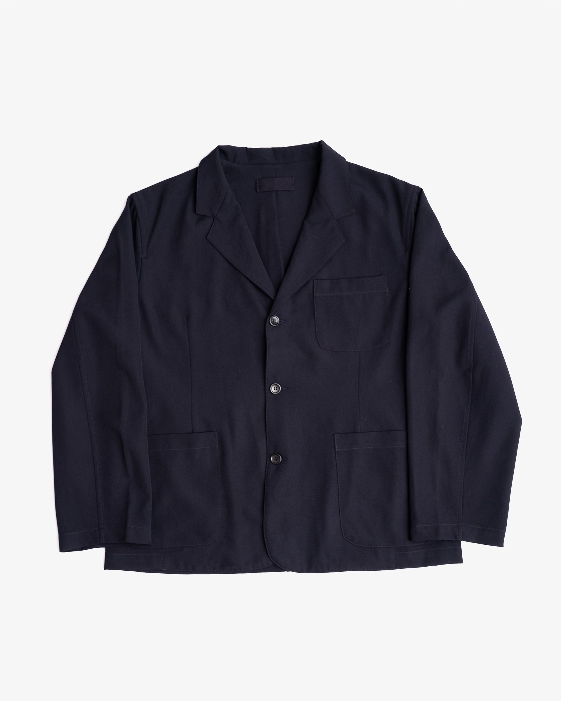 CARRY ON JACKET - DARK NAVY WOOL GABARDINE