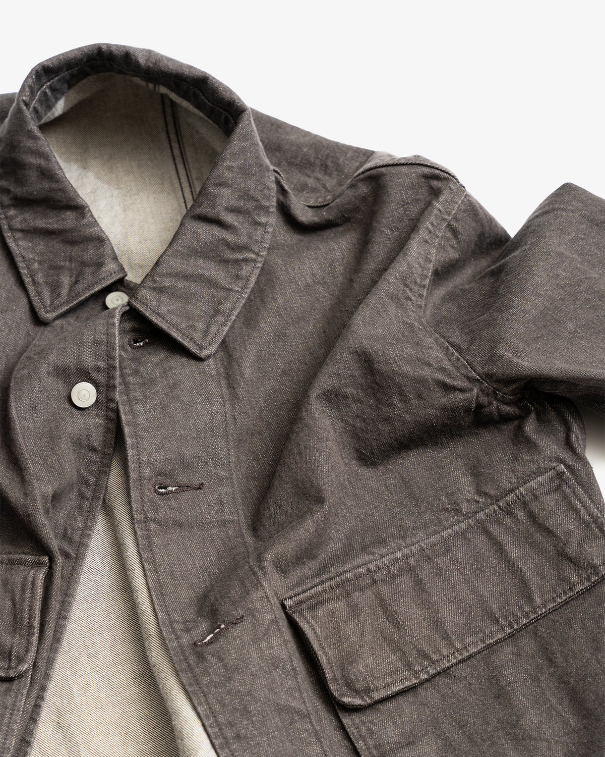 Jean Jacket Rope REPLICA JACKET - BROWN ROPE DYED 13.5 OZ DENIM – James Coward