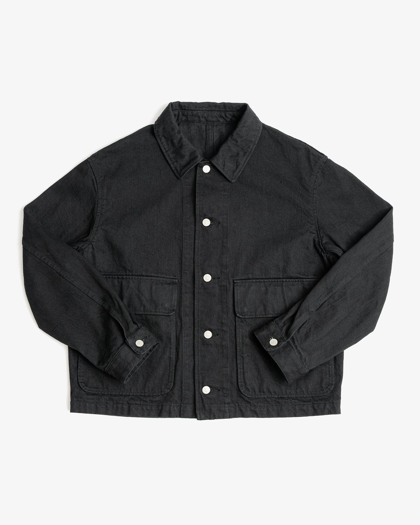 REPLICA JACKET - BLACK 13.5 OZ DENIM