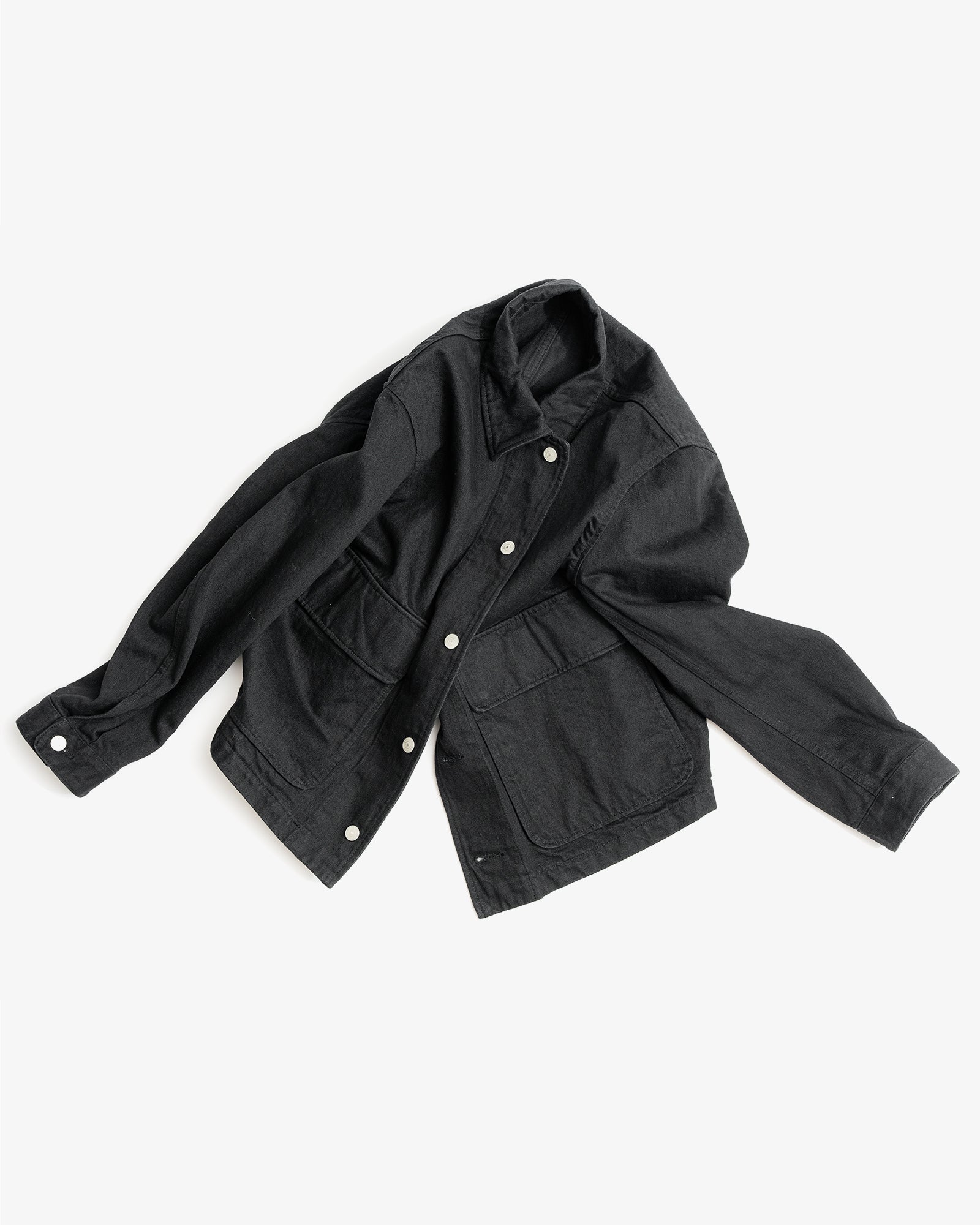 REPLICA JACKET - BLACK 13.5 OZ DENIM