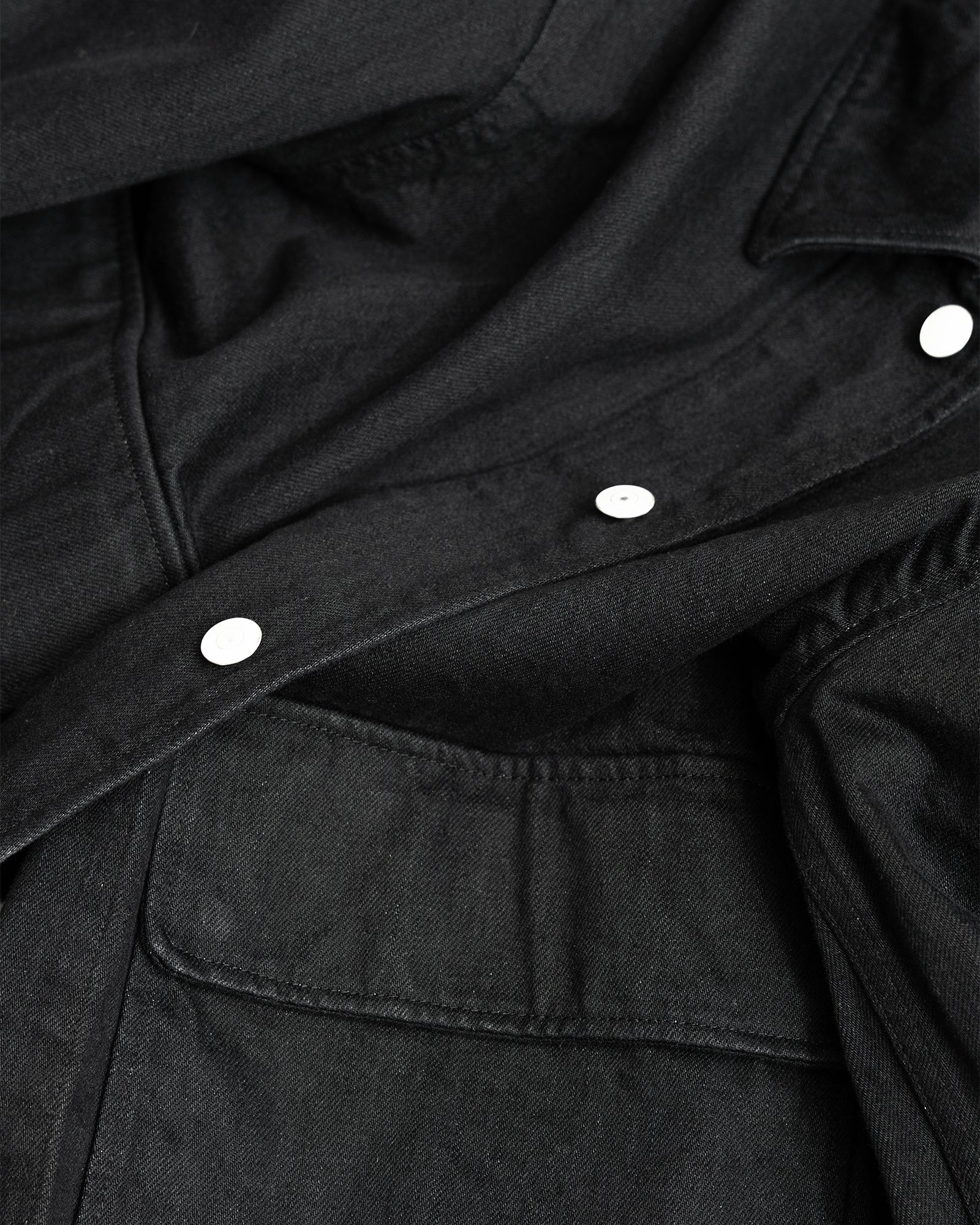 REPLICA JACKET - BLACK 13.5 OZ DENIM